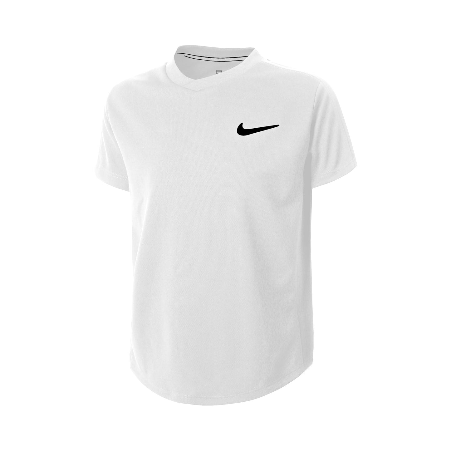 Nike Court Dri-Fit T-Shirt Boys - white, black Nike Court Dri-Fit T-Shirt Boys - white, black