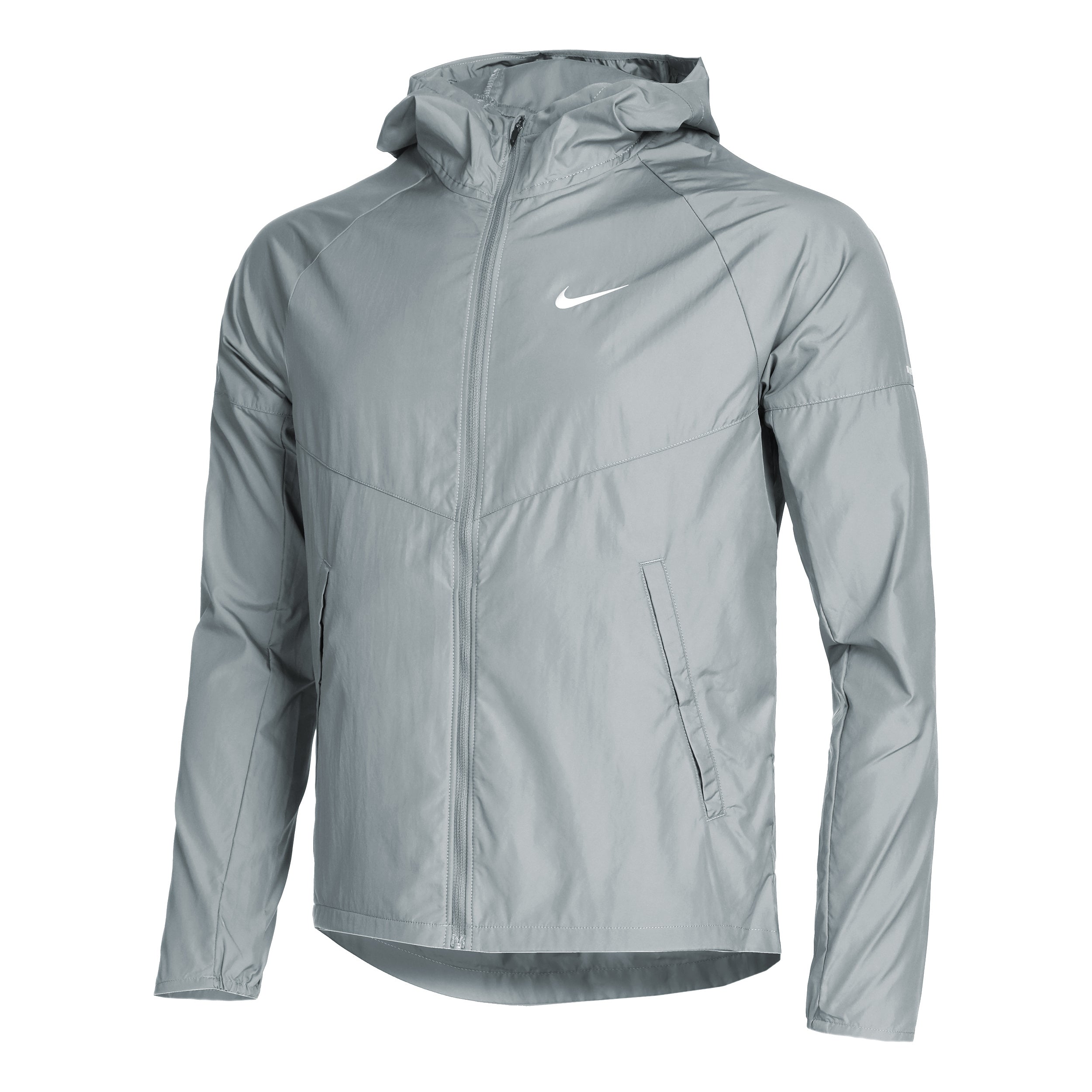 nike grey windbreaker jacket