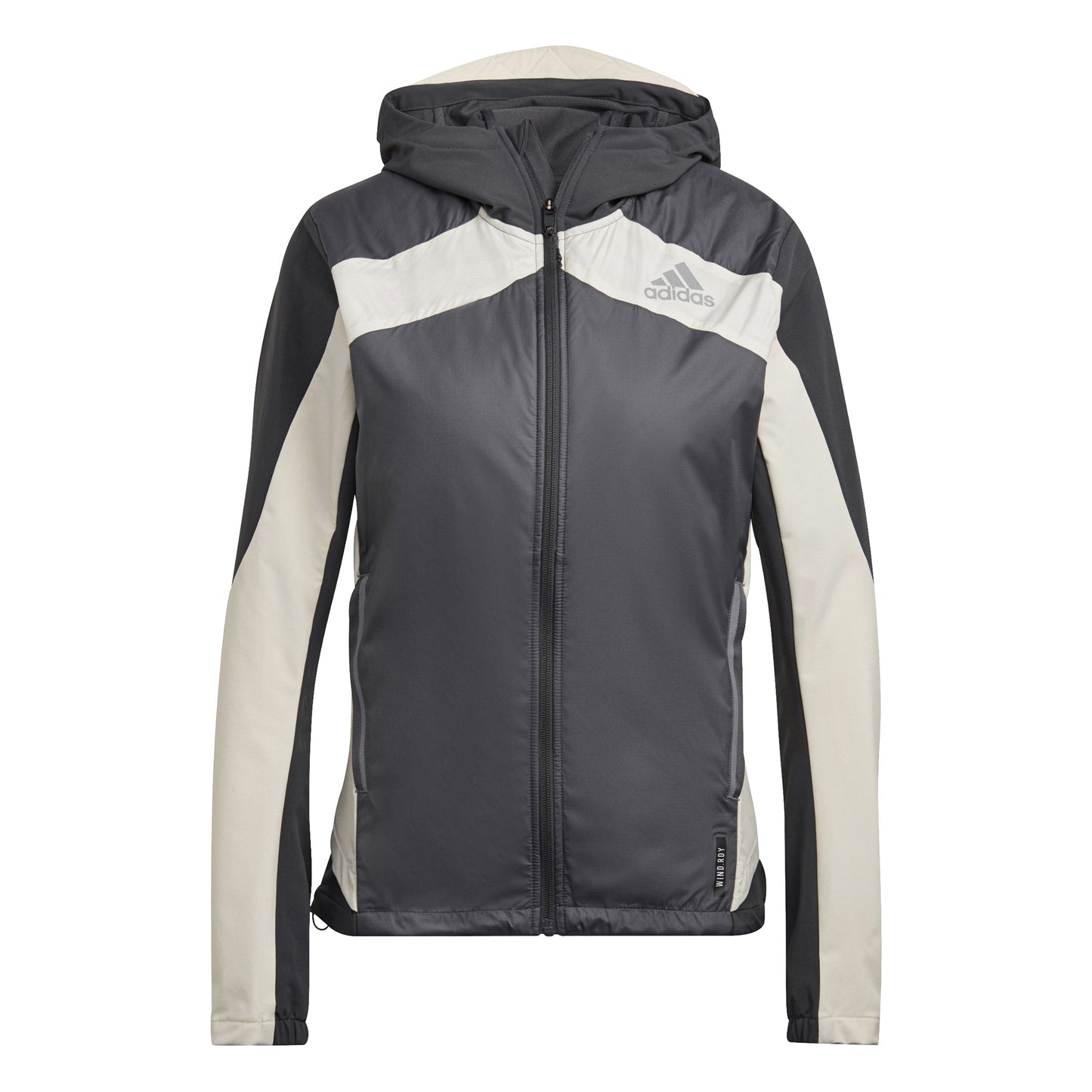 adidas Marathon Running jacket Women - grey, cream adidas Marathon Running jacket Women - grey, cream