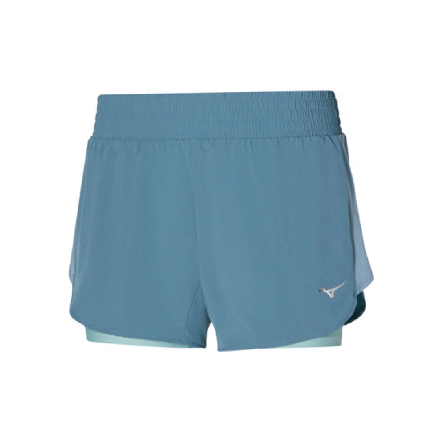 Mizuno 2in1 4.5 Running shorts Women - petrol, Mizuno 2in1 4.5 Running shorts Women - petrol,