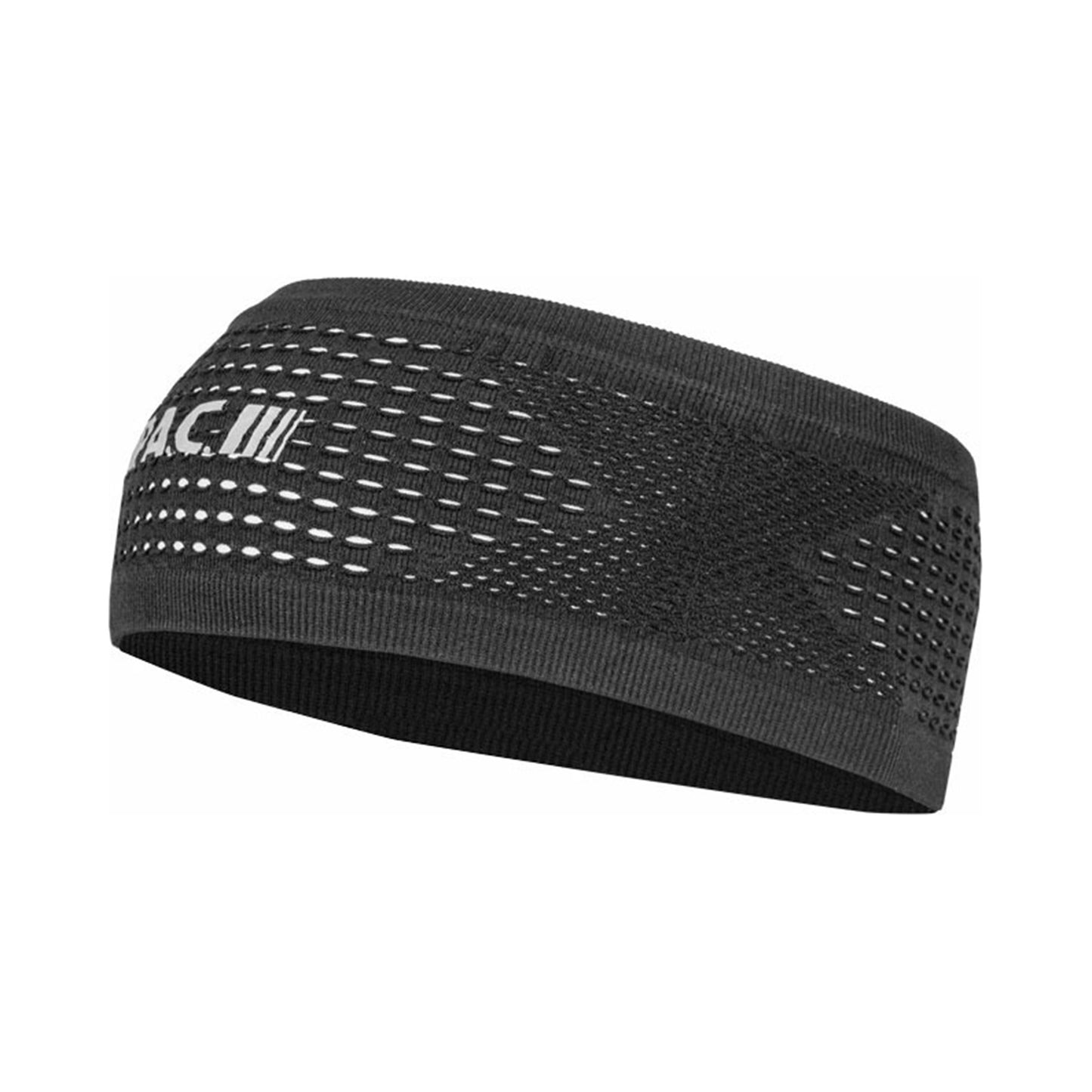 P.A.C. Recycled Seamless Mesh Headband-Black,Silver P.A.C. Recycled Seamless Mesh Headband-Black,Silver