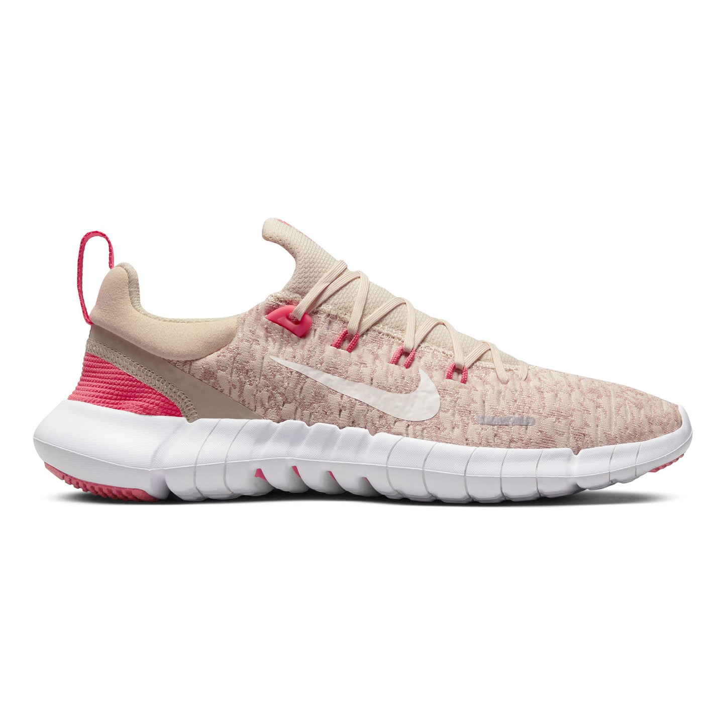 Nike Free Run 5.0 Neutral running shoe Women - beige, pink