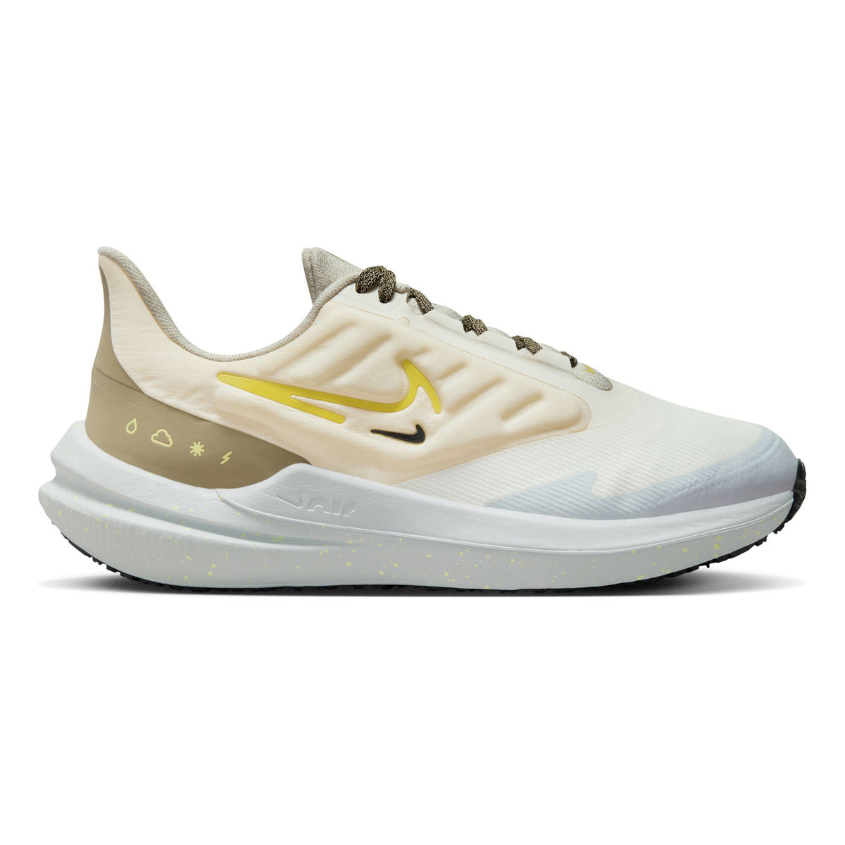 Nike Winflo 9 Shield Neutral running shoe Women - beige, yellow