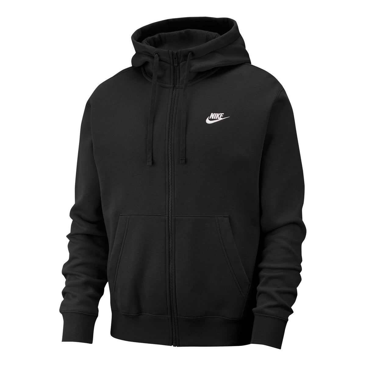 Nike Sportswear Club Full Zip Zip Hoodie Men - black, white