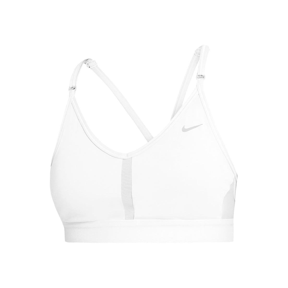 Nike Dri-Fit Indy V-Neck Sports bras Women - white, grey