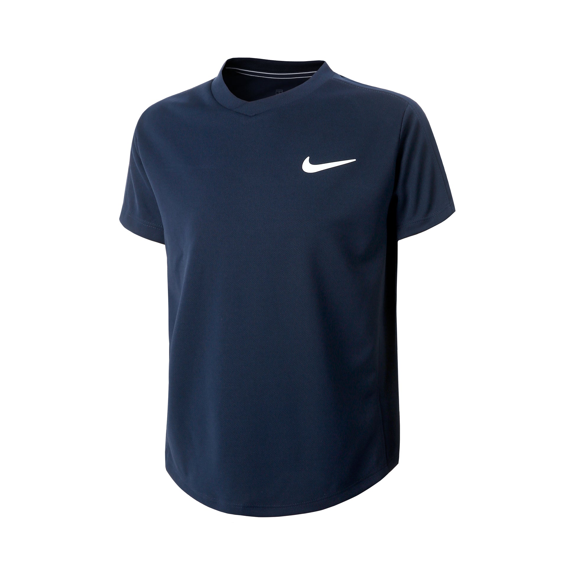 Nike Court Dri-Fit T-Shirt Boys - dark blue, white