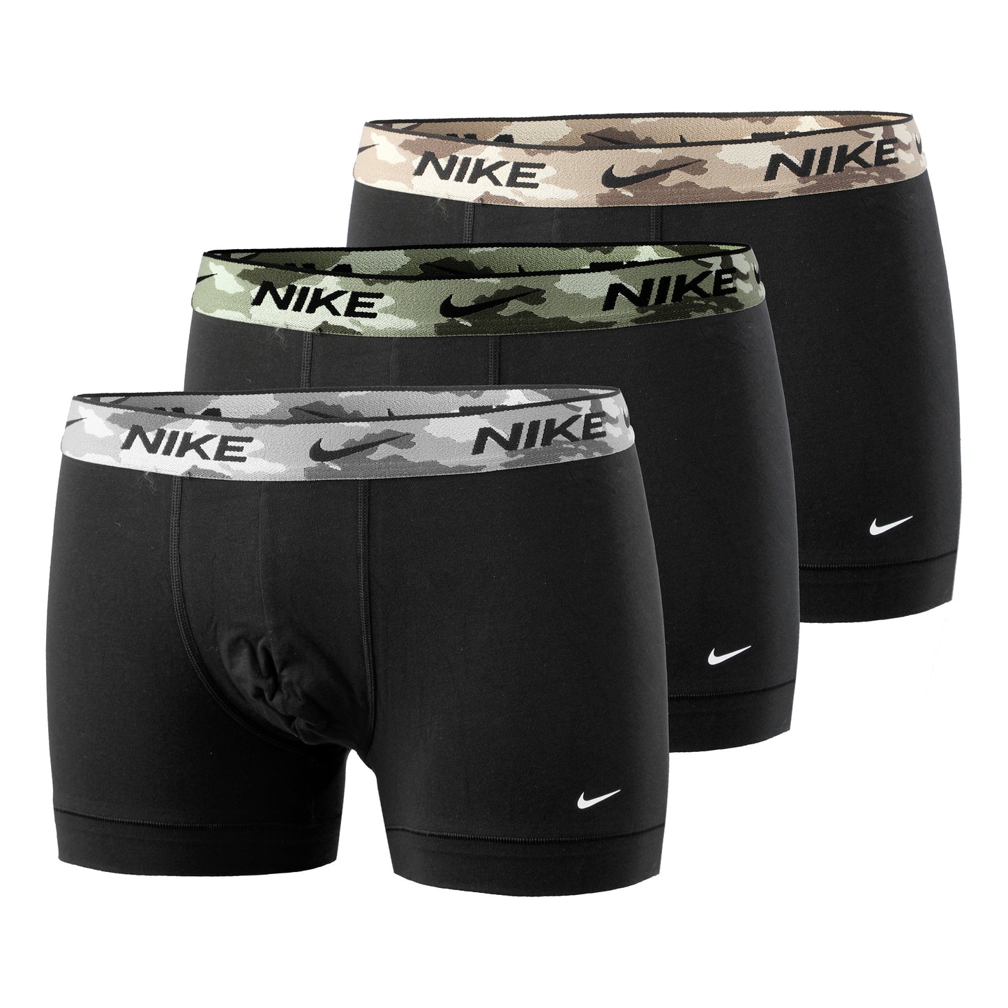 Nike Everyday Stretch Trunk Boxer shorts 3 Pack Men - black, olive