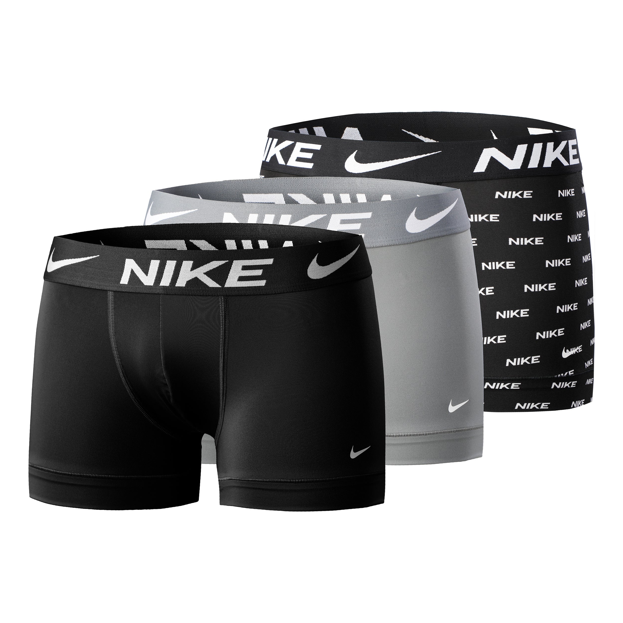 Nike Dri-FIT Essential Micro Trunk Boxer Shorts 3 Pack Men-Black,Grey