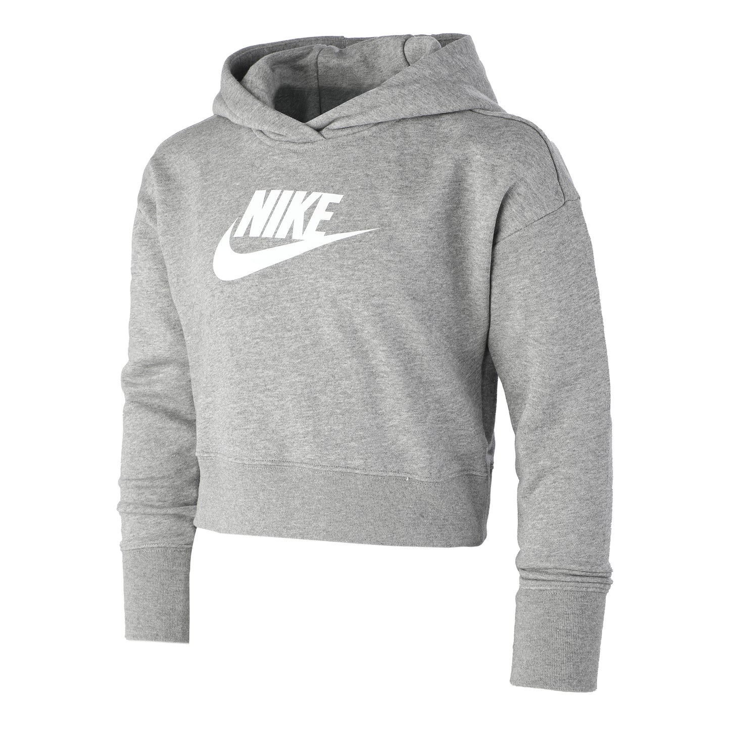 Nike French Terry Club Cropped Hoody Girls - grey, white