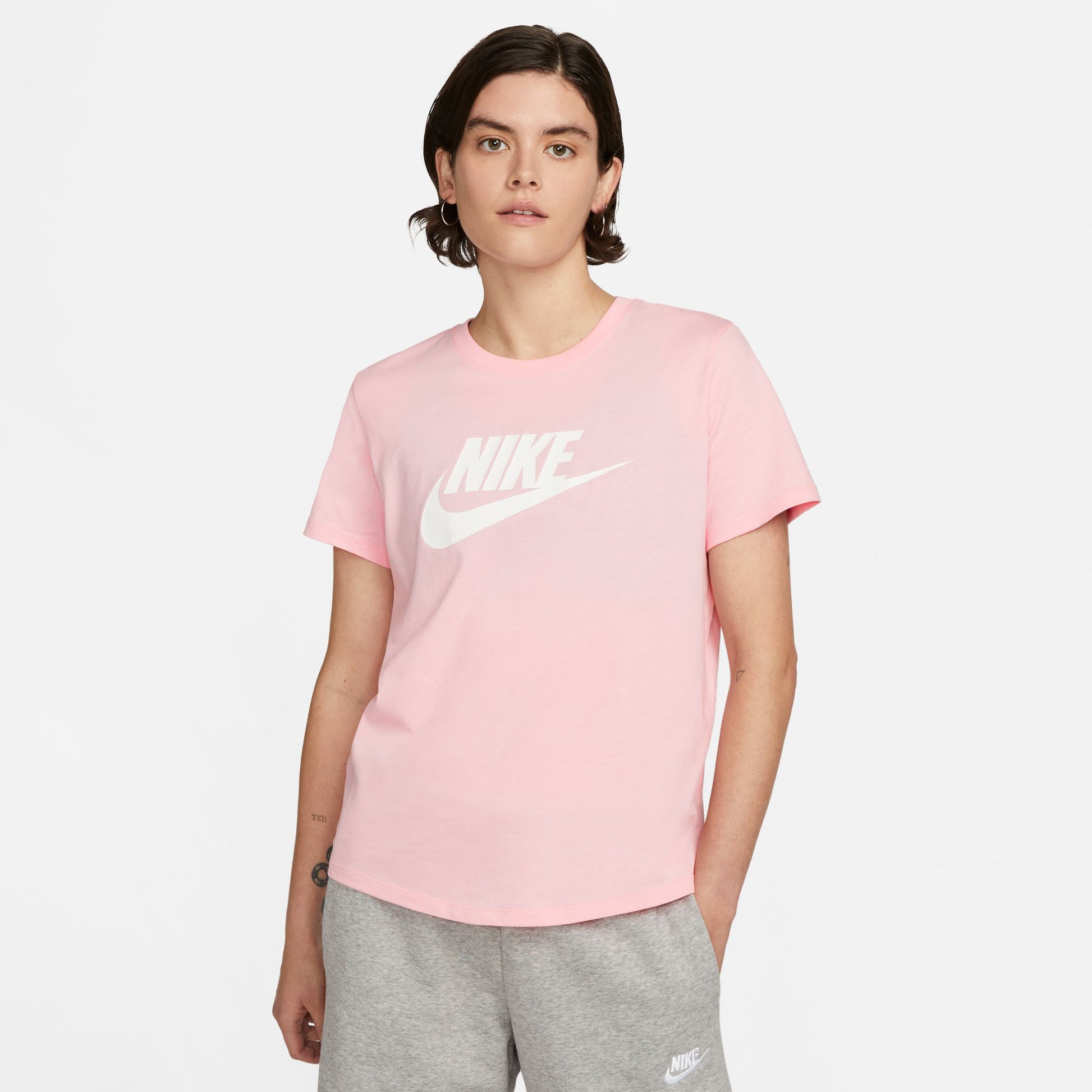 Nike New Sportswear Essential Icon Futura T-Shirt Women - rose, white