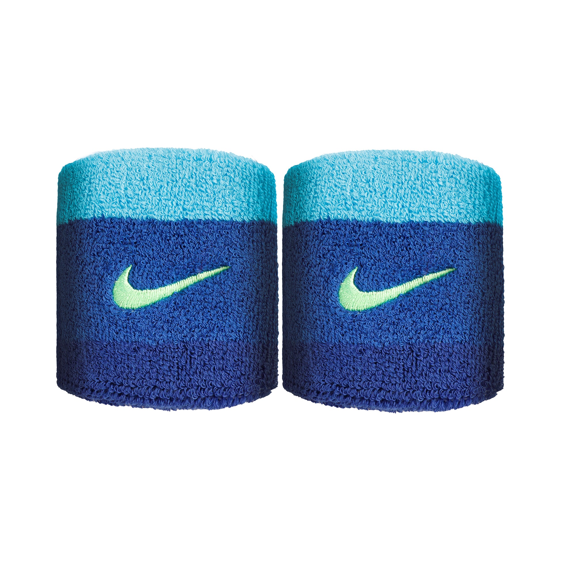 Nike Swoosh Wristband 2 Pack short - blue, green