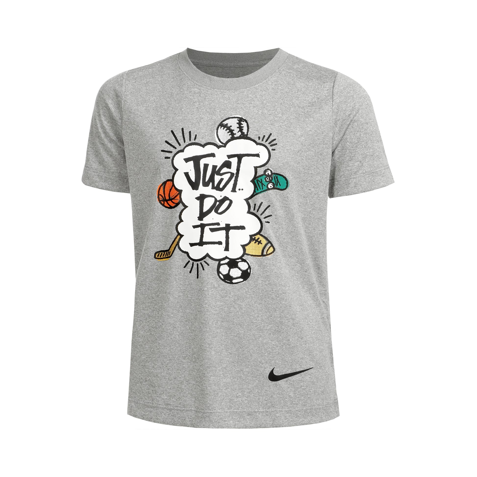 Nike Big Kids T-Shirt Boys - lightgrey,