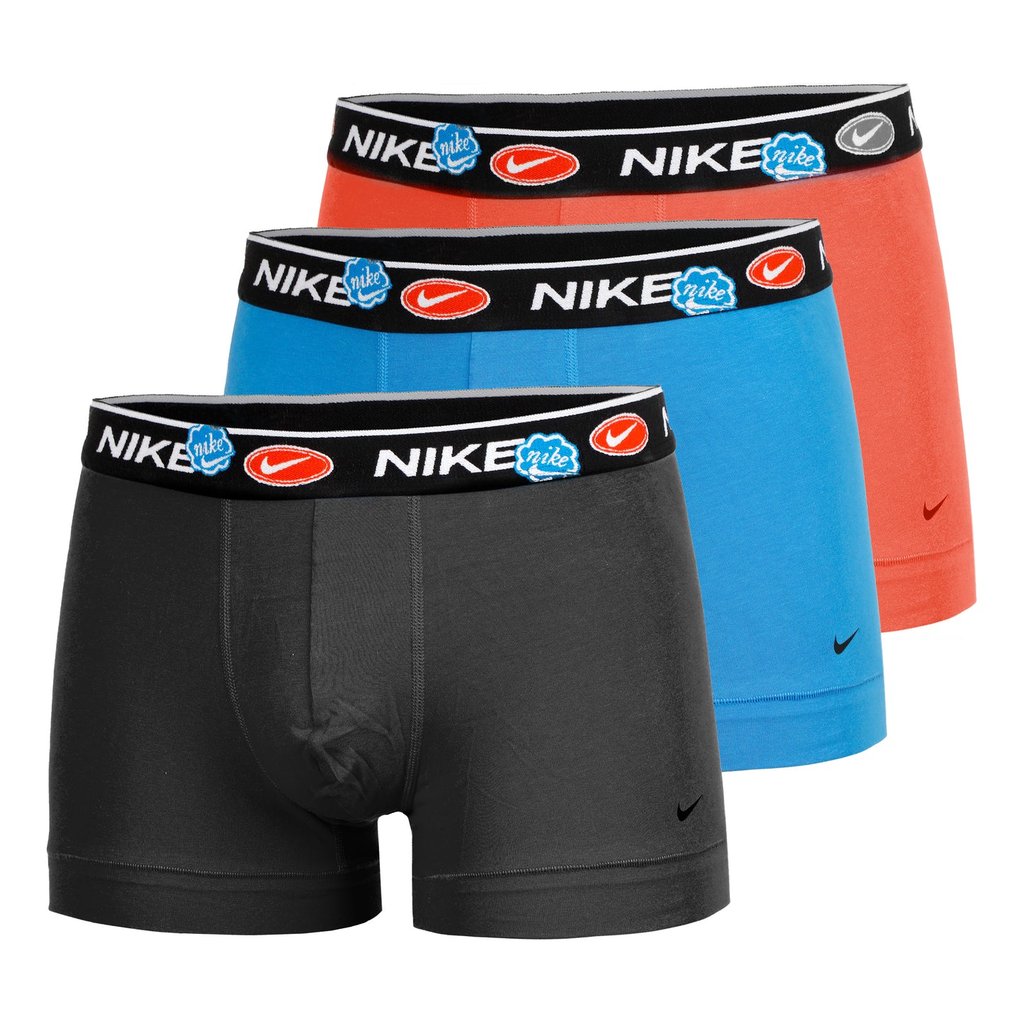Nike Everyday Stretch Trunk Boxer shorts 3 Pack Men - apricot, turquoise