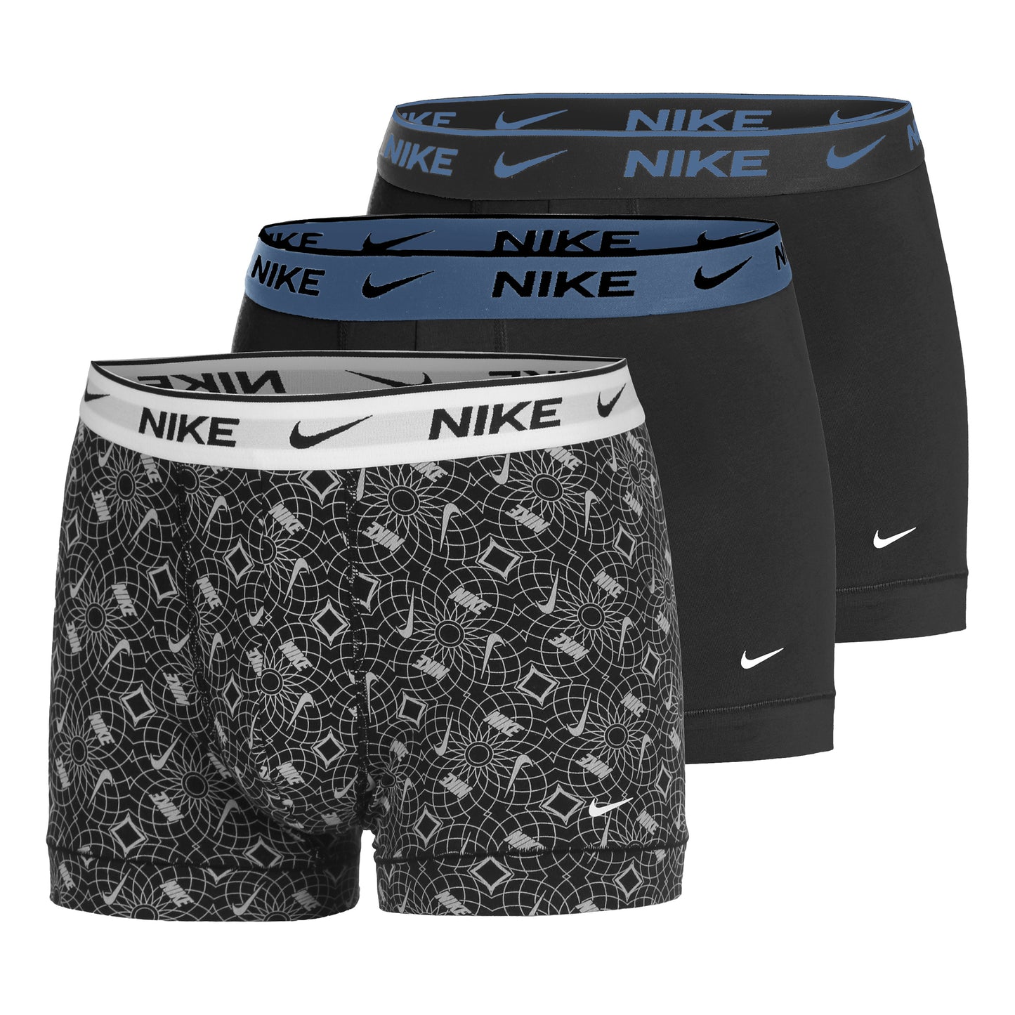 Nike Everyday Stretch Trunk Boxer shorts 3 Pack Men - dark grey, black