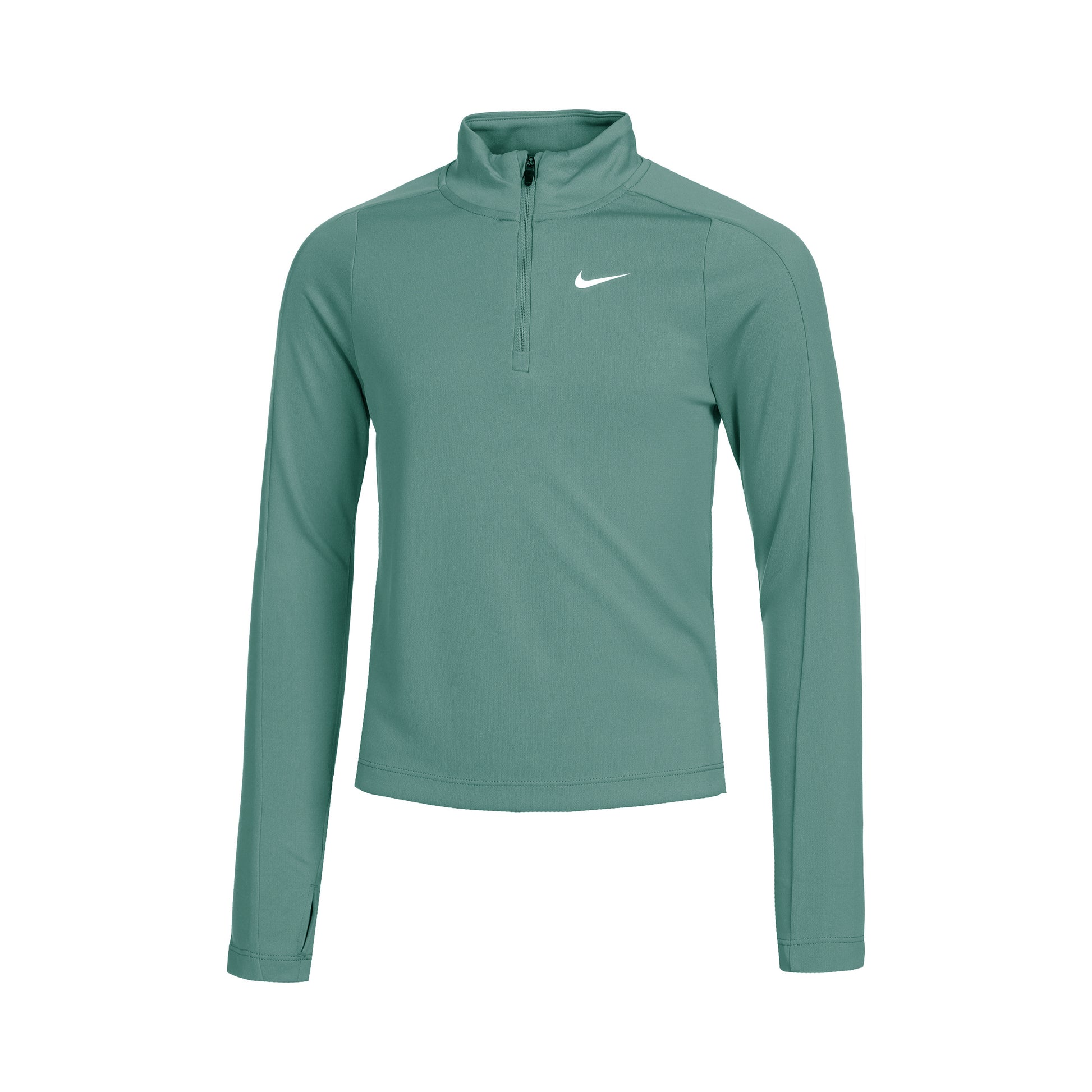 Nike Dri-Fit Half-Zip Long sleeve Girls - dark green,