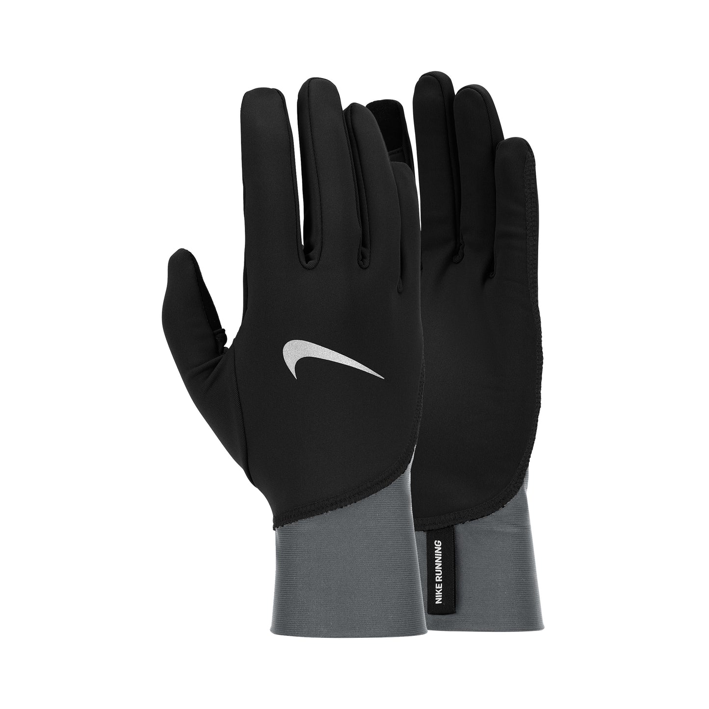 Nike Pacer Midweight Running Gloves-Black,Grey