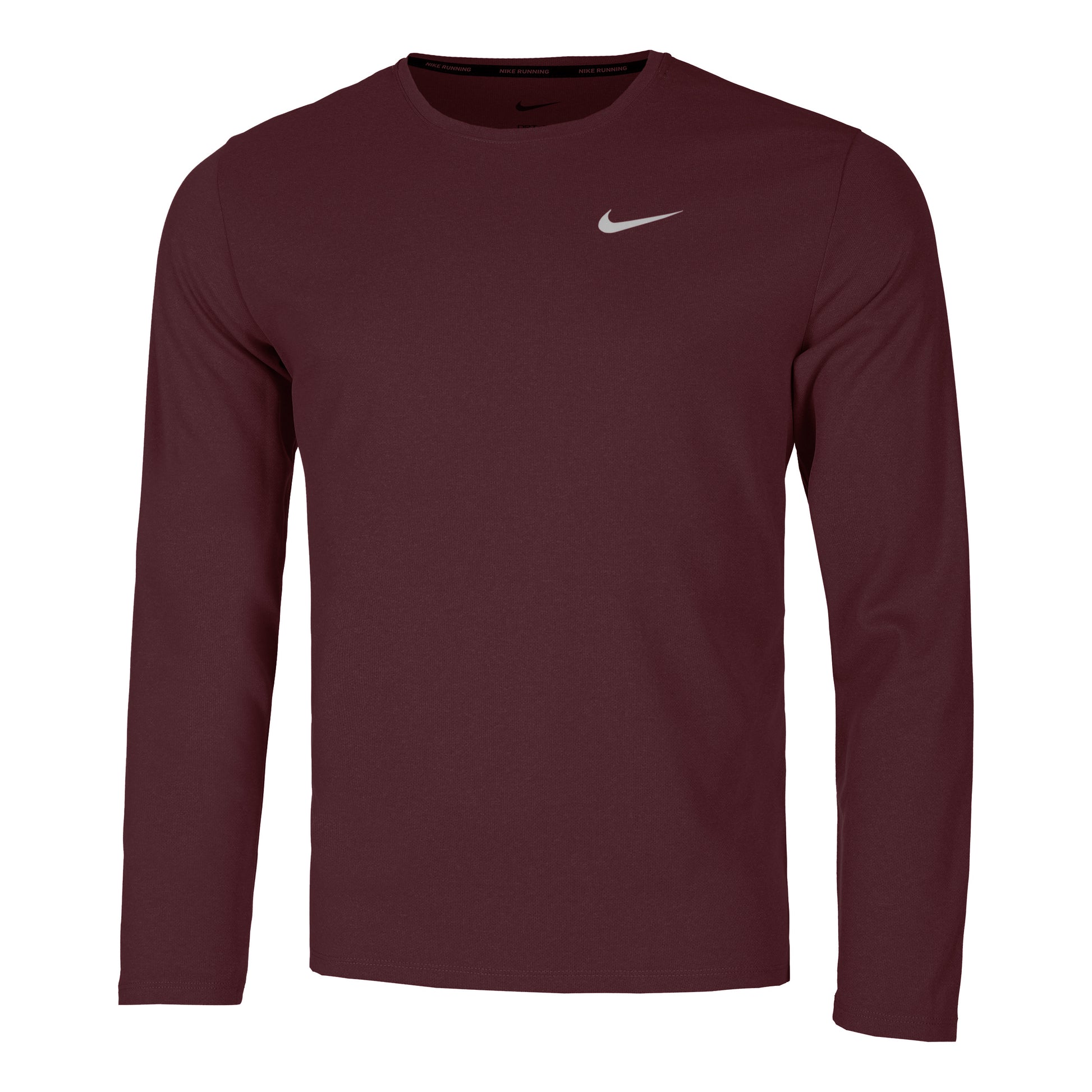 Nike Dri-Fit UV Miler Running shirt Men - wine red,