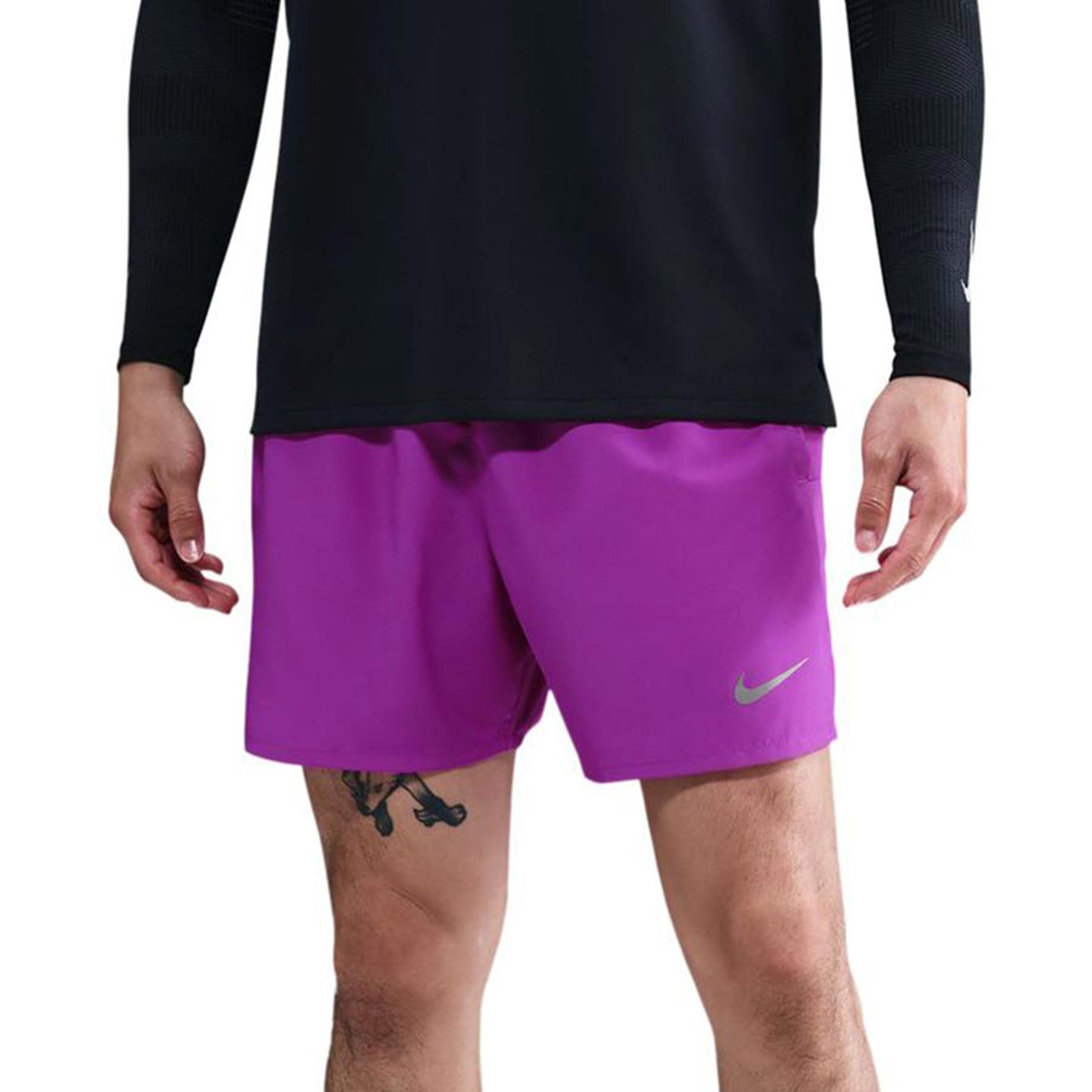 Nike Challenger 5in Running shorts Men - violet, silver