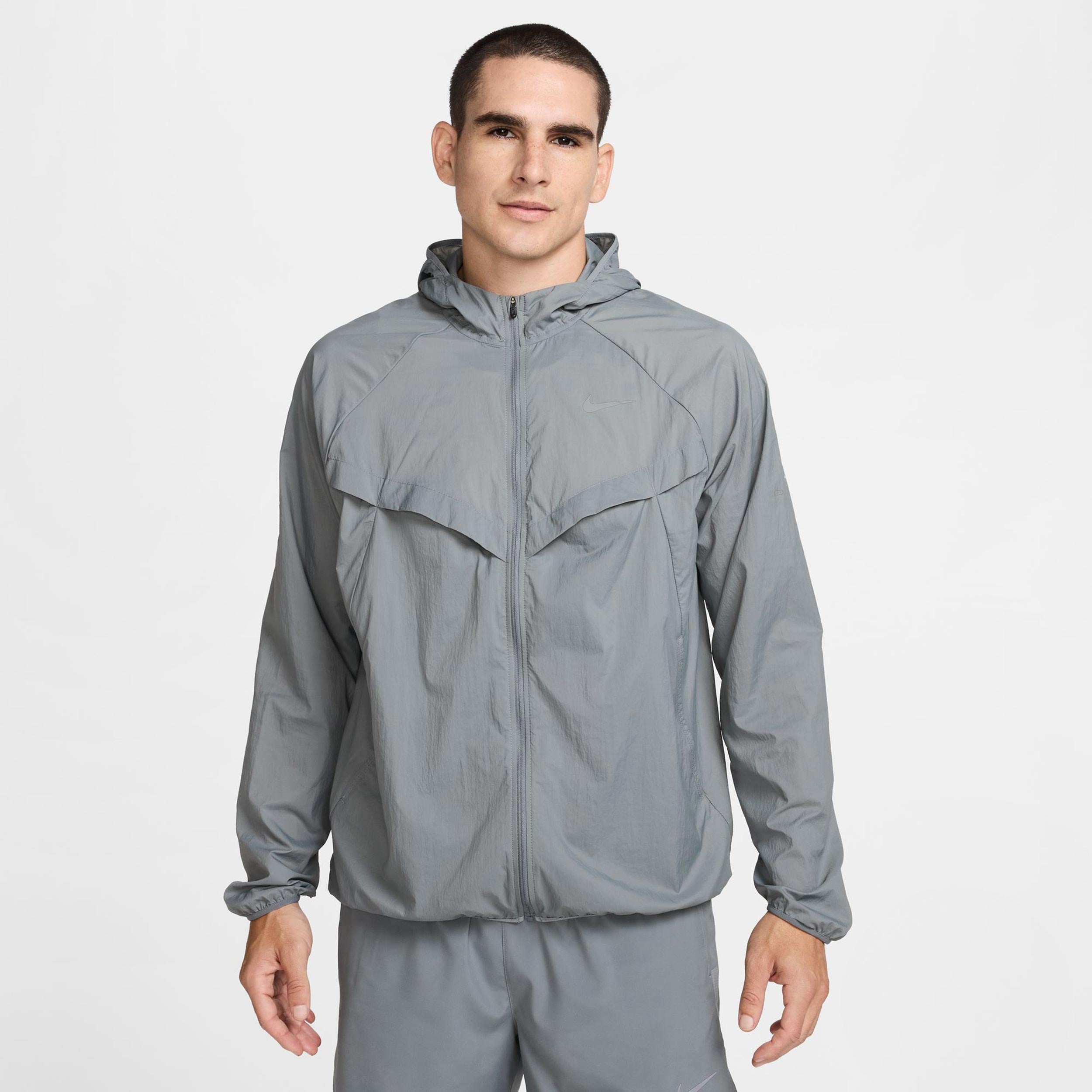 Nike Stride Running jacket Men - grey, silver