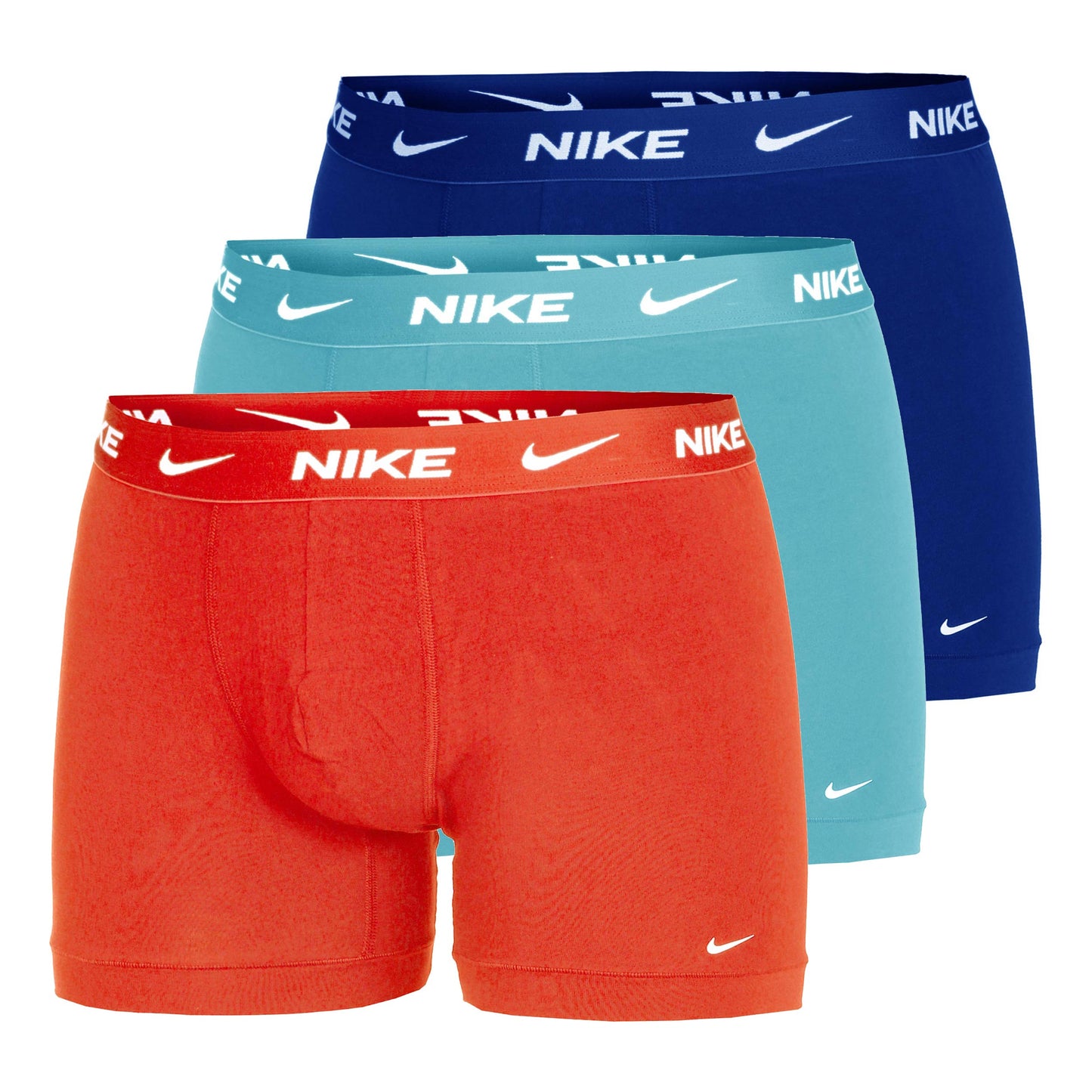 Nike Dri-Fit Essential Micro Trunk Boxer shorts 3 Pack Men - red, turquoise