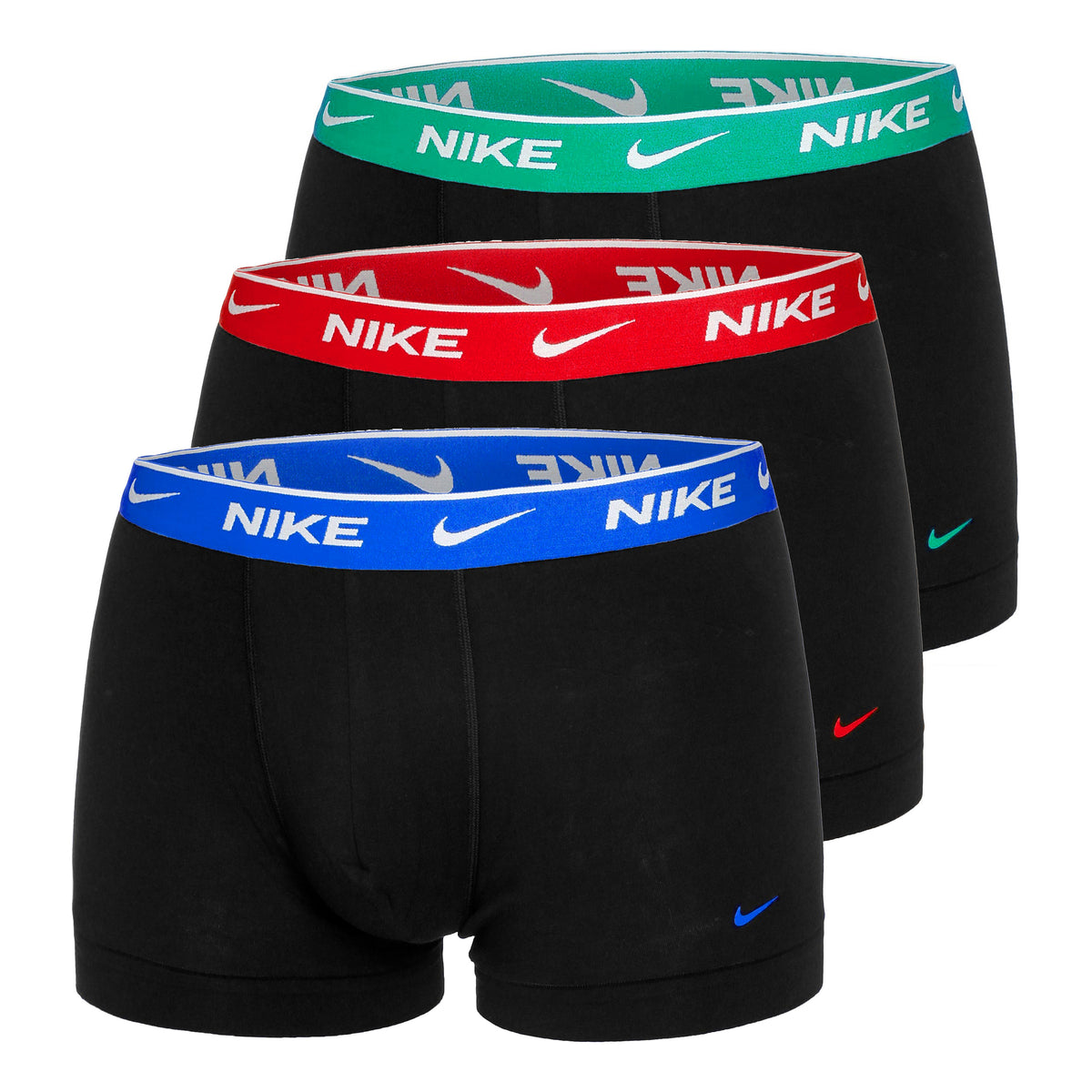 Nike Everyday Cotton Stretch Boxer Shorts 3 Pack Men-Blue,Multicoloured