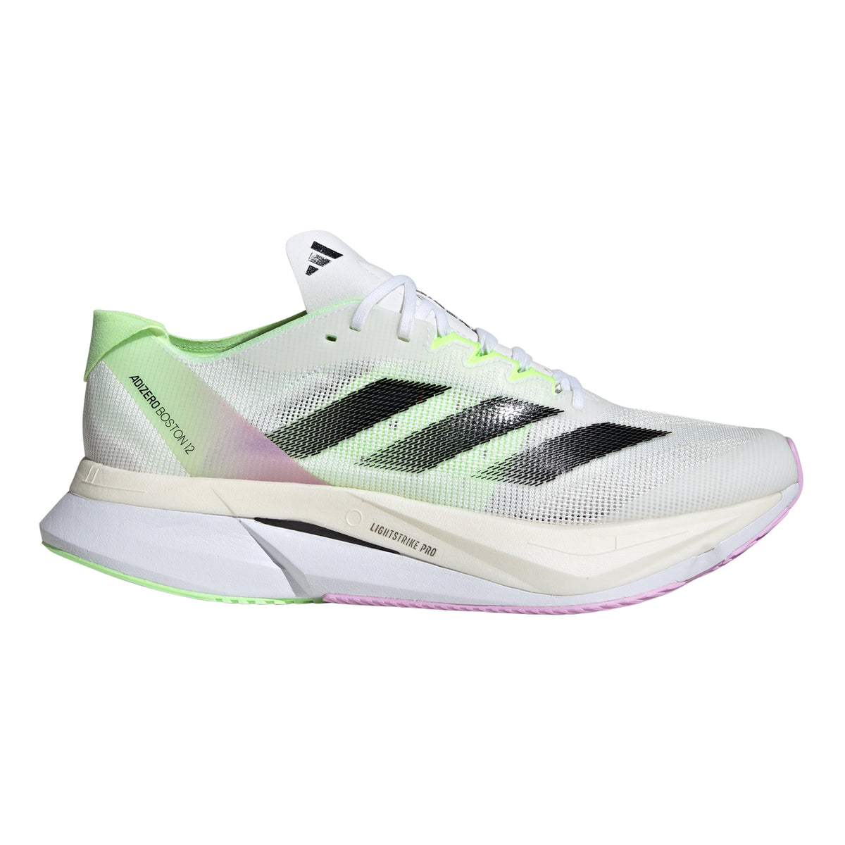 adidas Adizero Boston 12 Competition running shoe Men - white, lilac