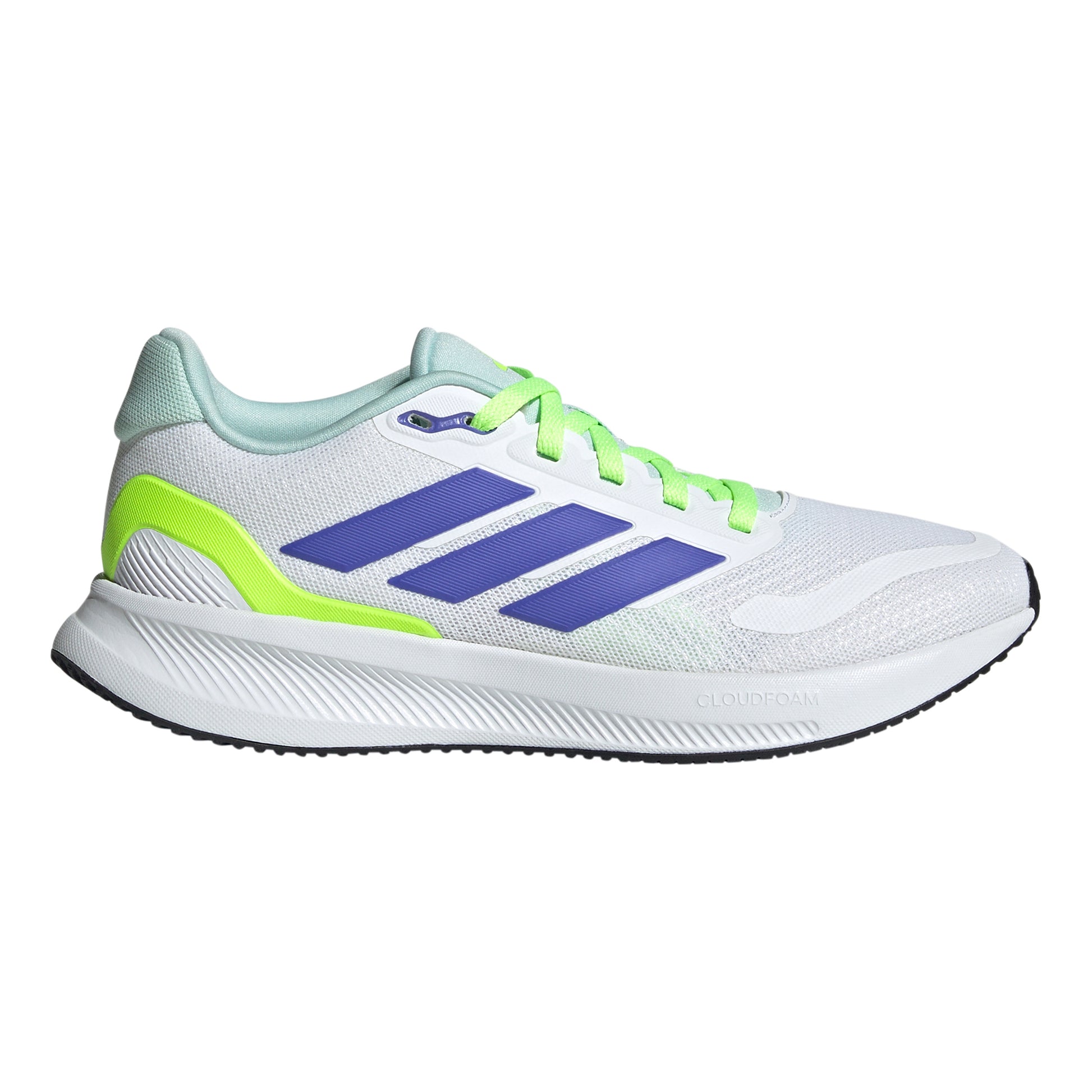 adidas Runfalcon 5 Neutral running shoe Kids - white, neon yellow