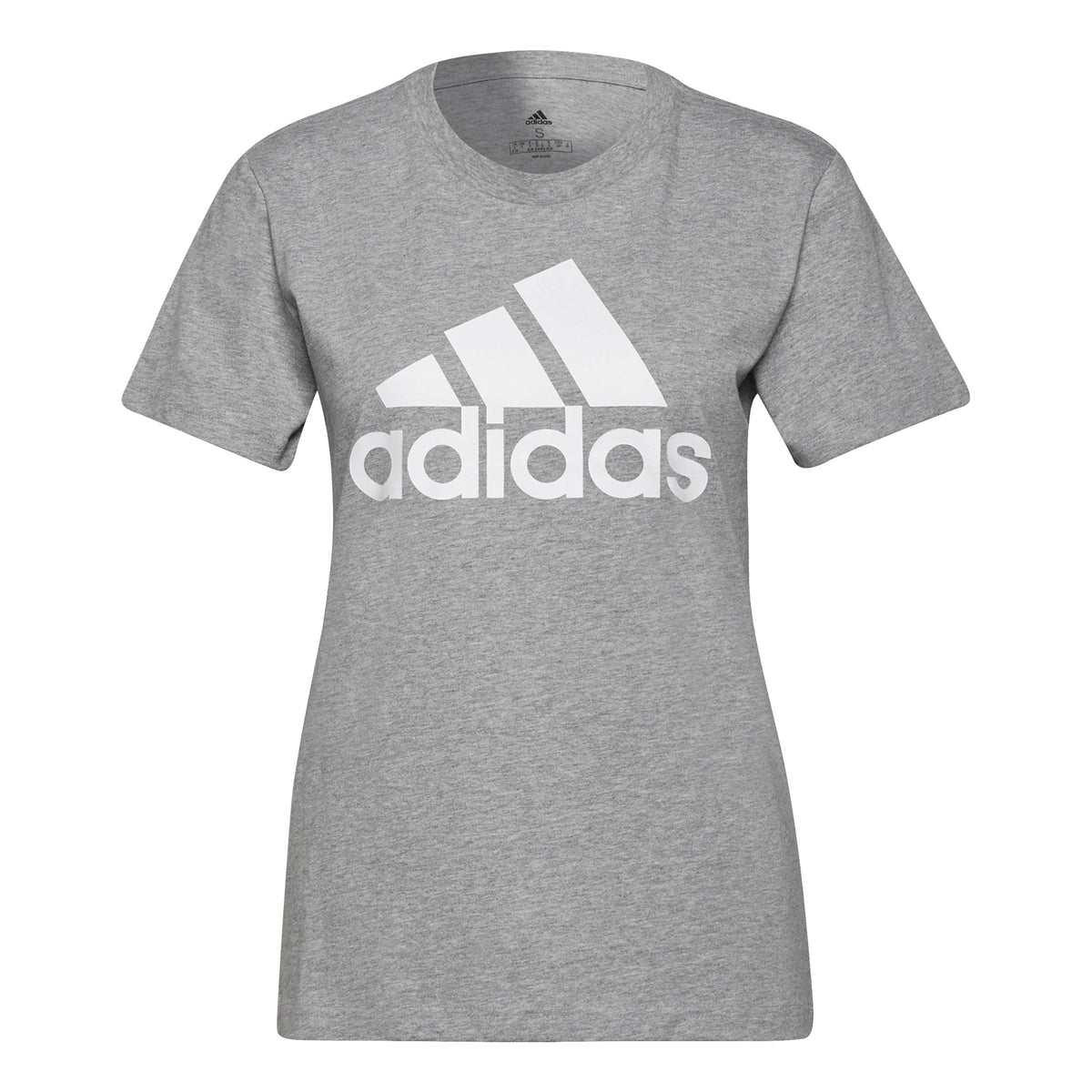 adidas Big Logo T-Shirt Women-Grey,White