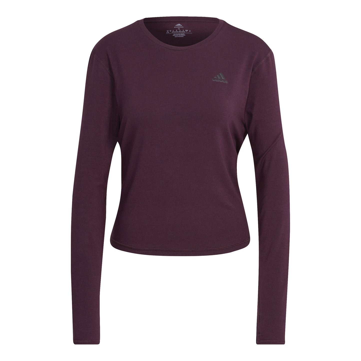 adidas RI 3 Stripes Made With Nature Long Sleeve Women-Berry