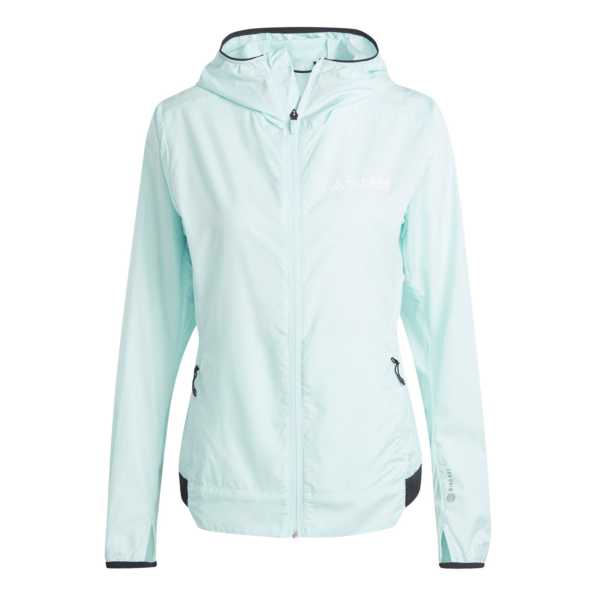 adidas Terrex XPR Wind Ready Running jacket Women - light blue,