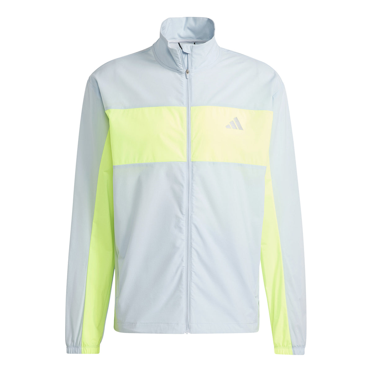 adidas BTN Running jacket Men - light blue, neon yellow