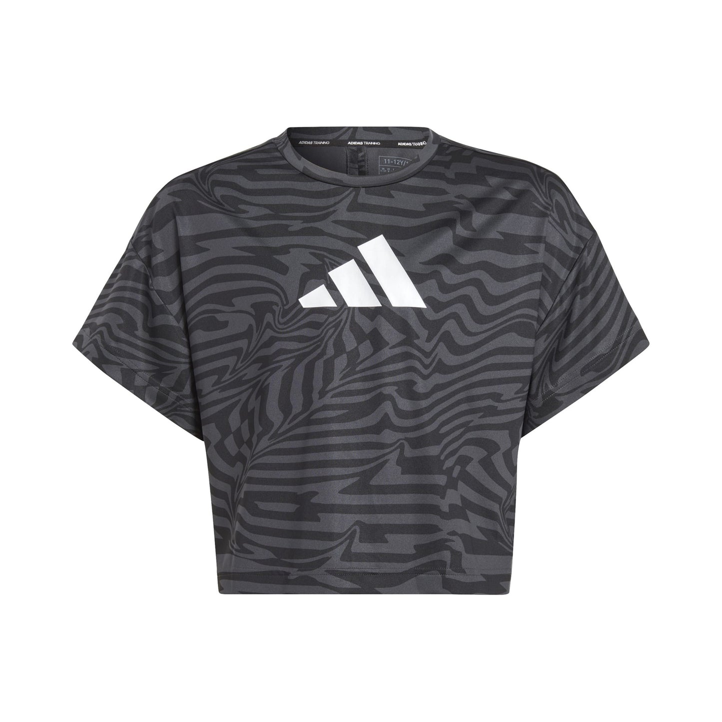 adidas Team Issue AOP T-Shirt Girls - black, dark grey