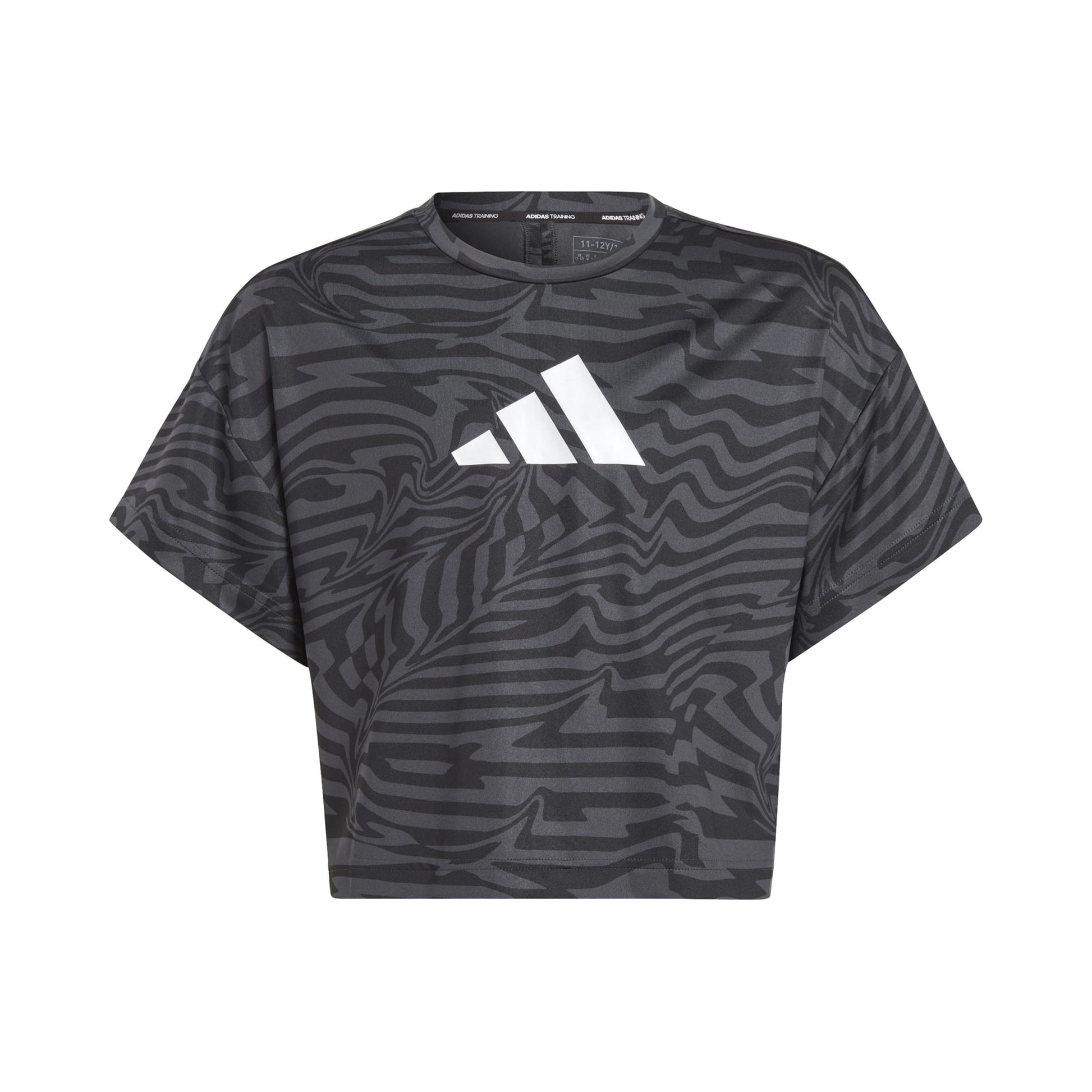 adidas Team Issue AOP T-Shirt Girls - black, dark grey