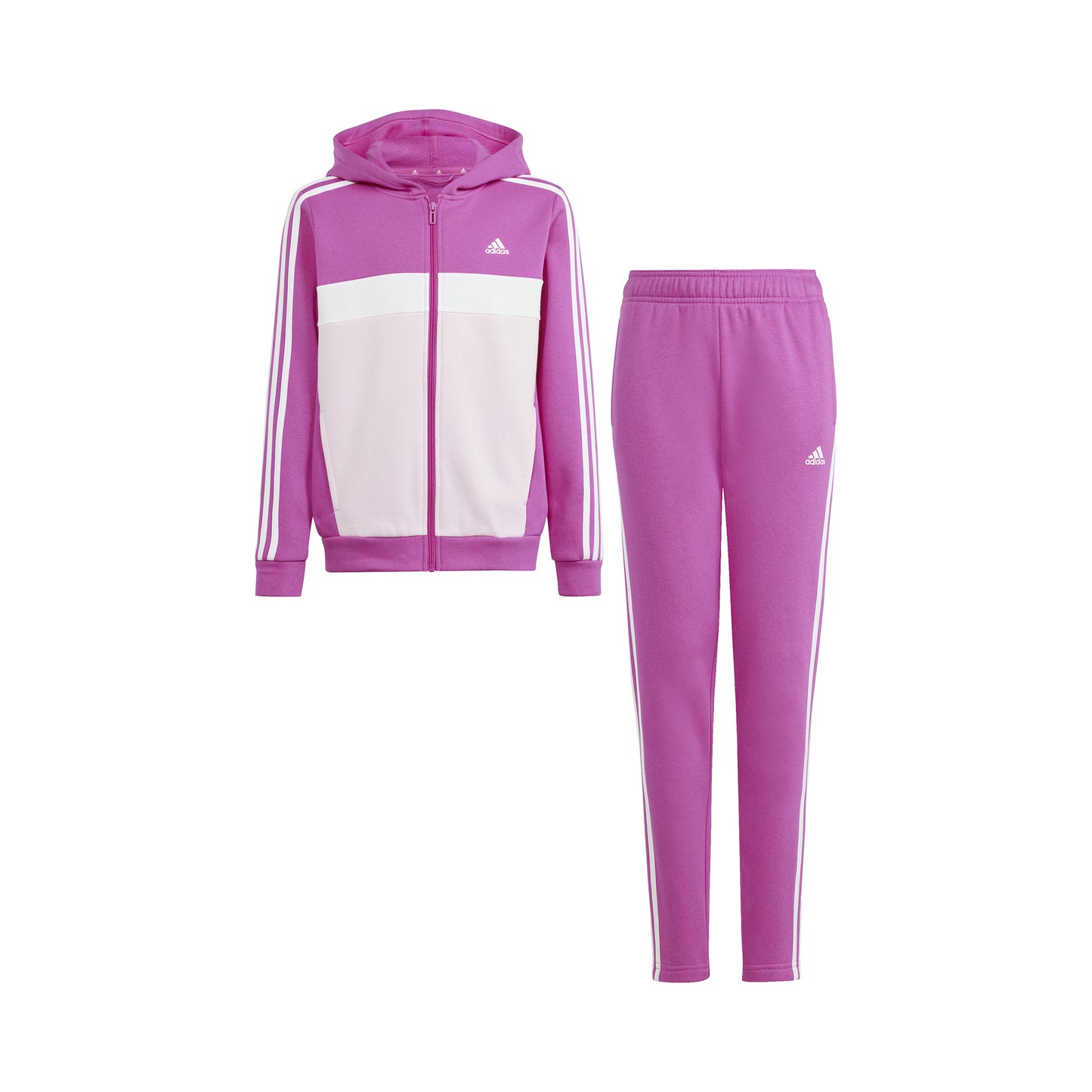 adidas 3Stripes Tracksuit Girls - pink, rose
