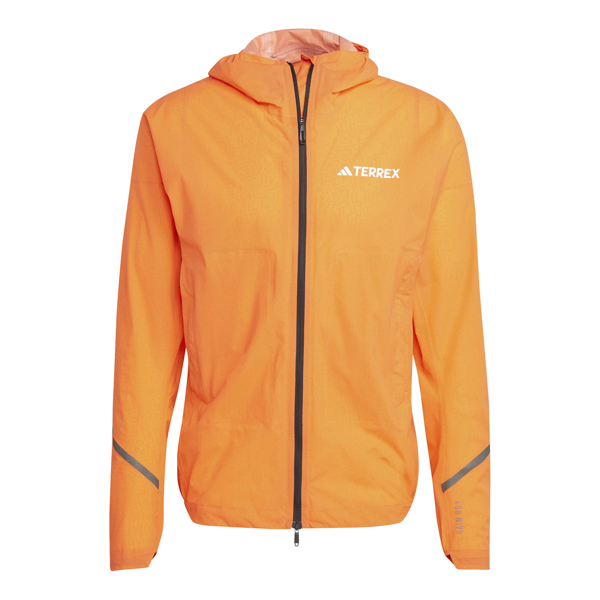 adidas Terrex XPR Light Rain Running jacket Men - neon orange,