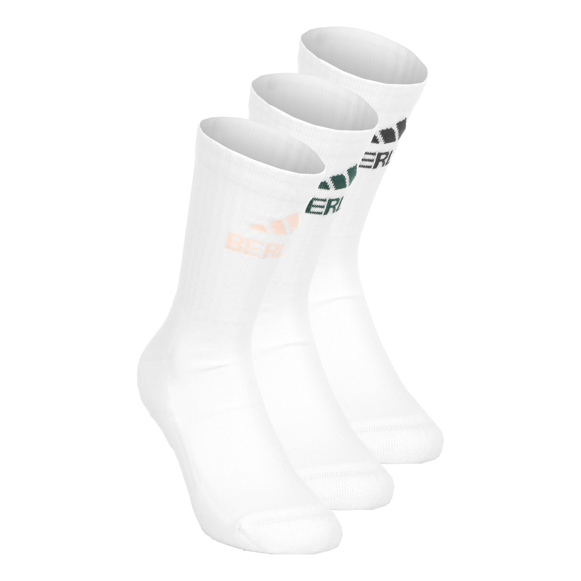 adidas Crew Running socks 3 Pack Unisex - white,