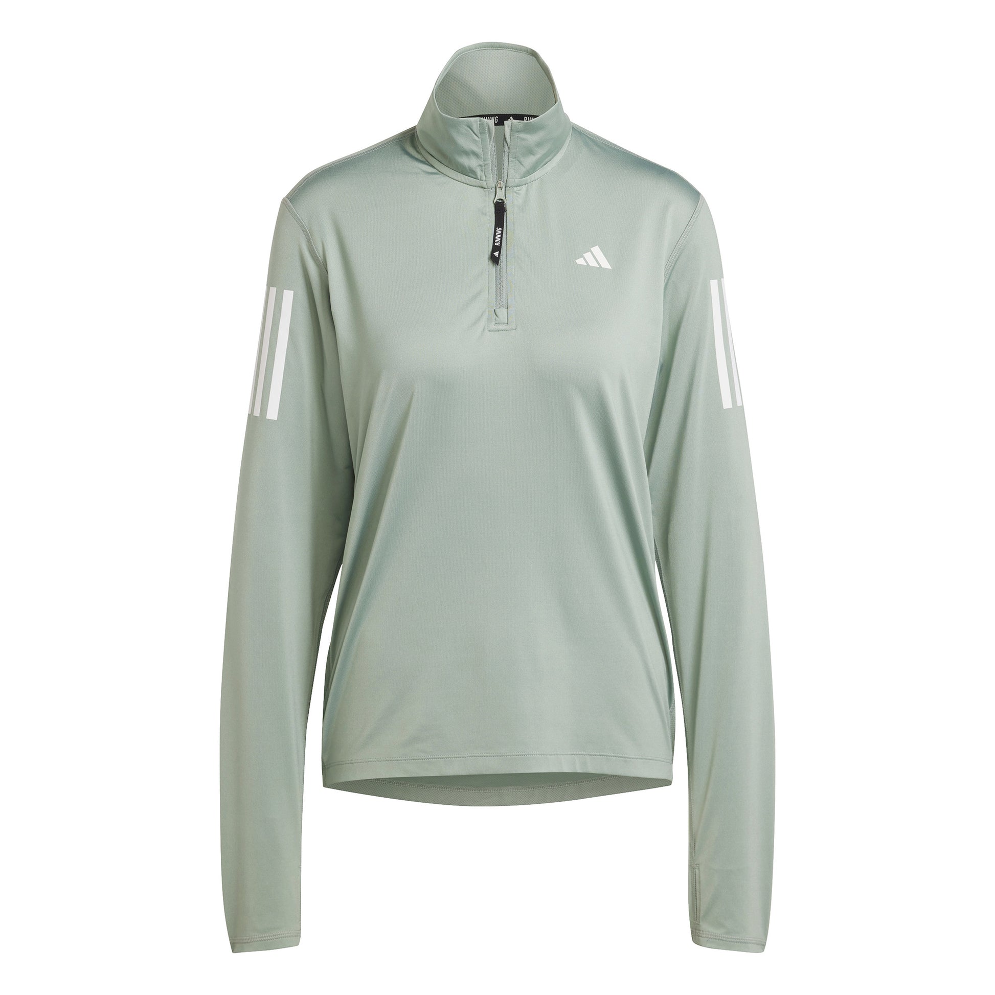 adidas Own the Run Half-Zip Long sleeve Women - sage,