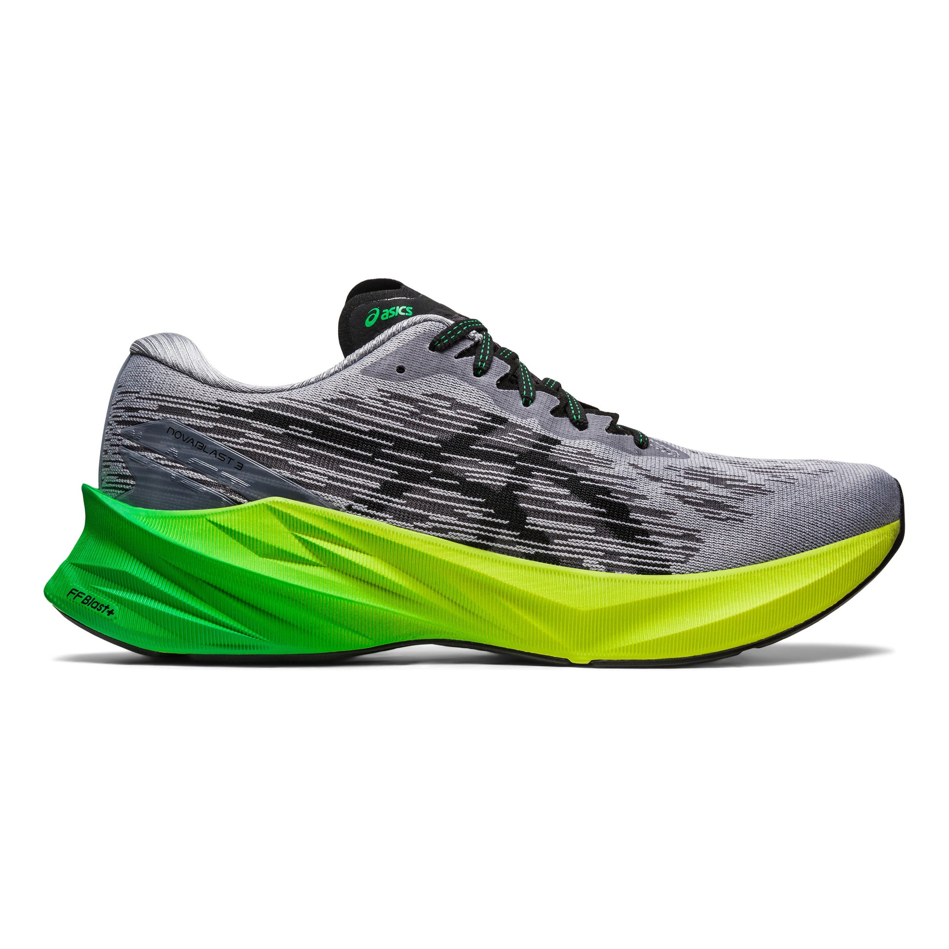 ASICS Novablast 3 Neutral running shoe Men - grey, neon green