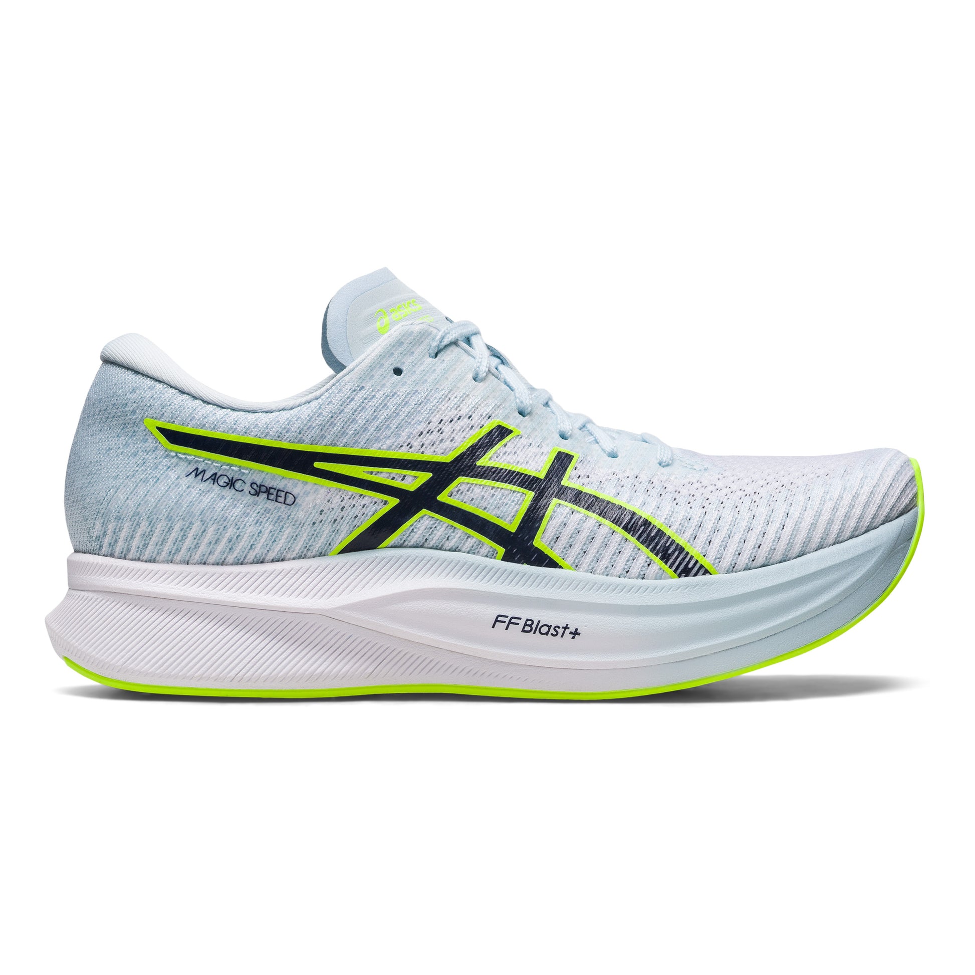 ASICS Magic Speed 2 Competition running shoe Women - light blue, neon green