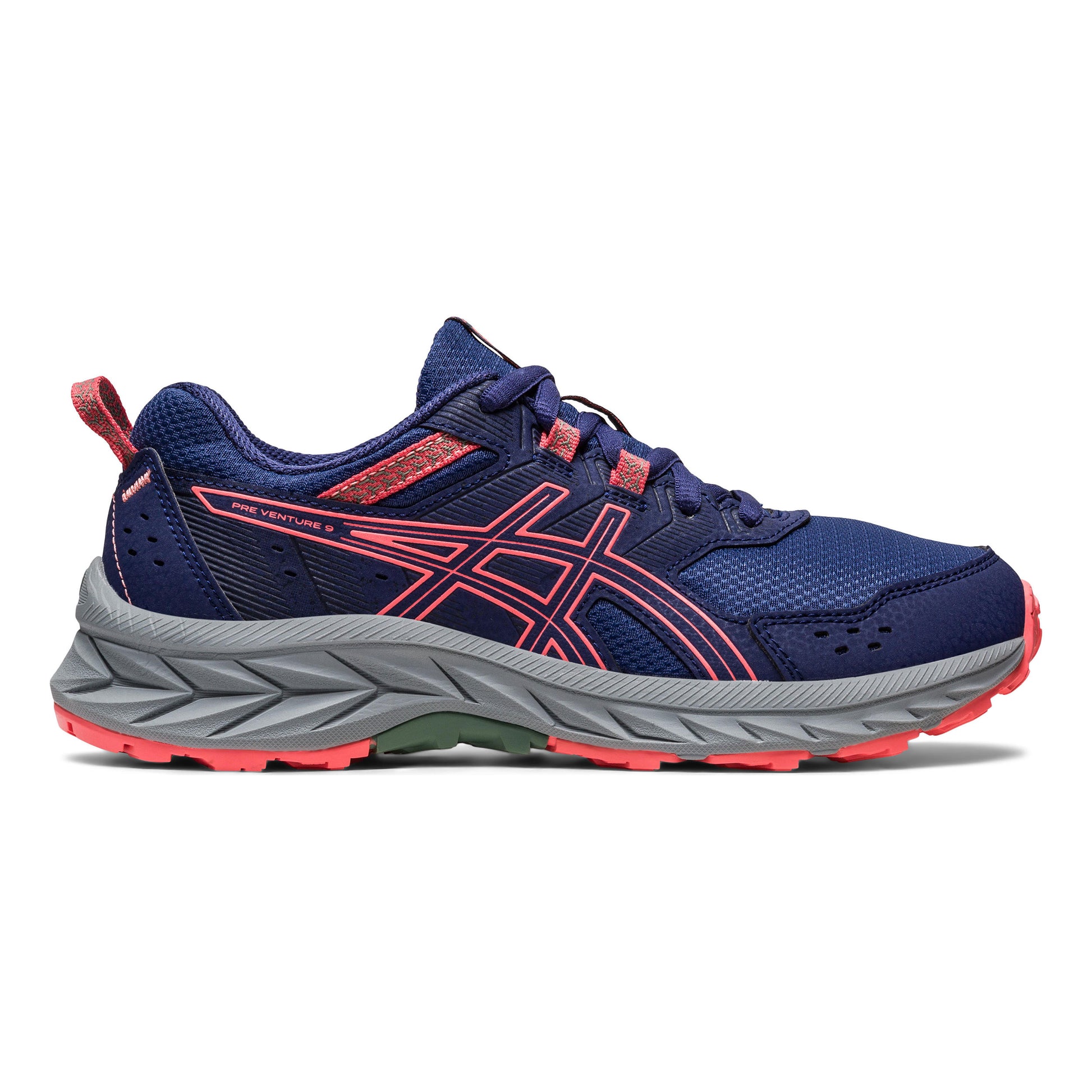ASICS Pre-Venture 9 GS Trail running shoe Kids - blue, coral