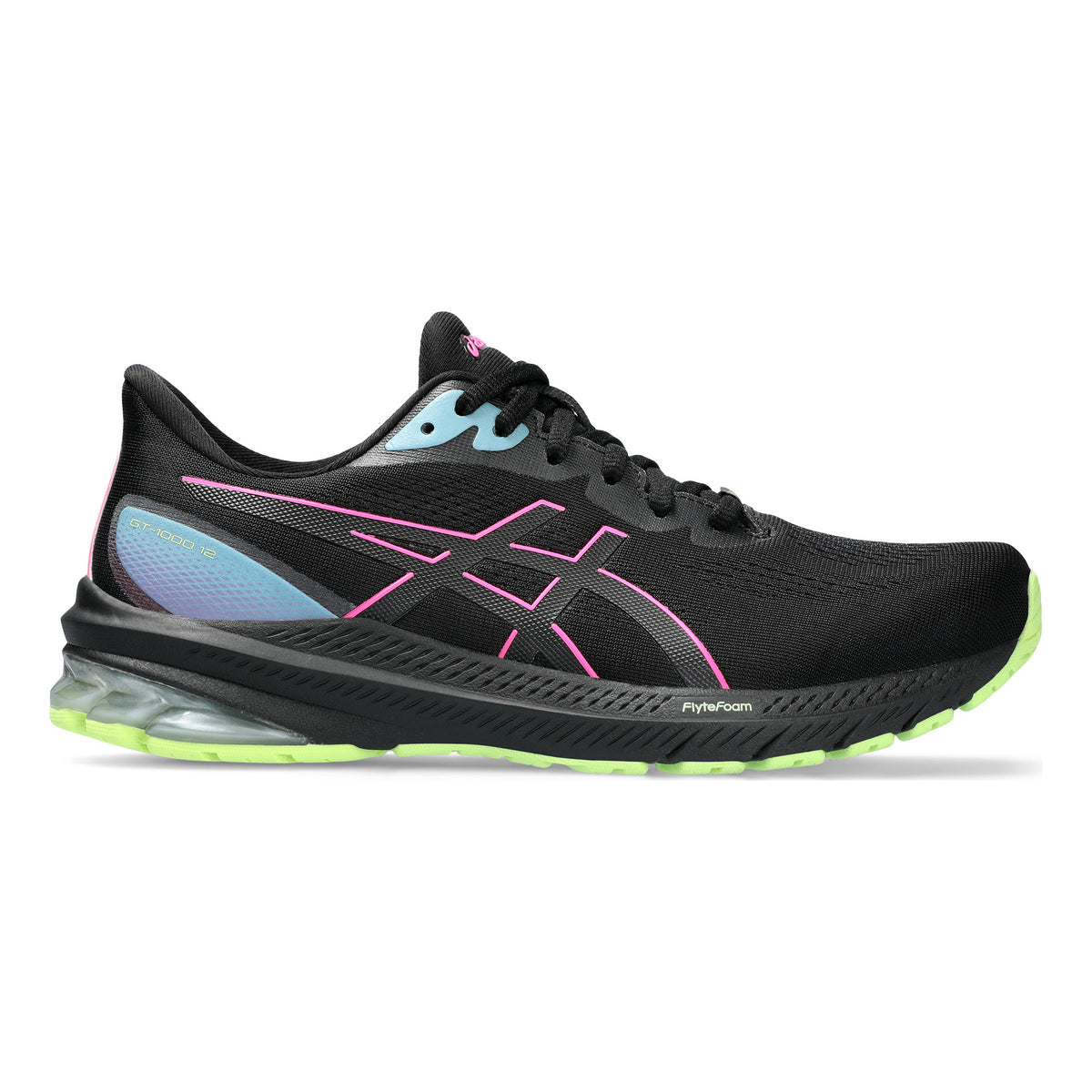ASICS GT-1000 12 GTX Stability running shoe Women - black, pink