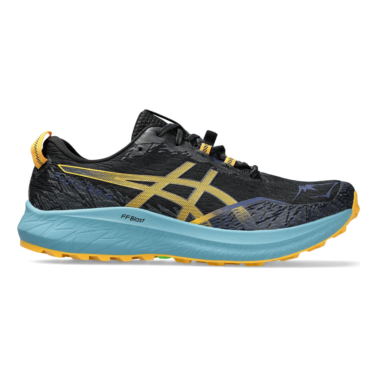 ASICS Fuji Lite 4 Trail running shoe Men - black, yellow