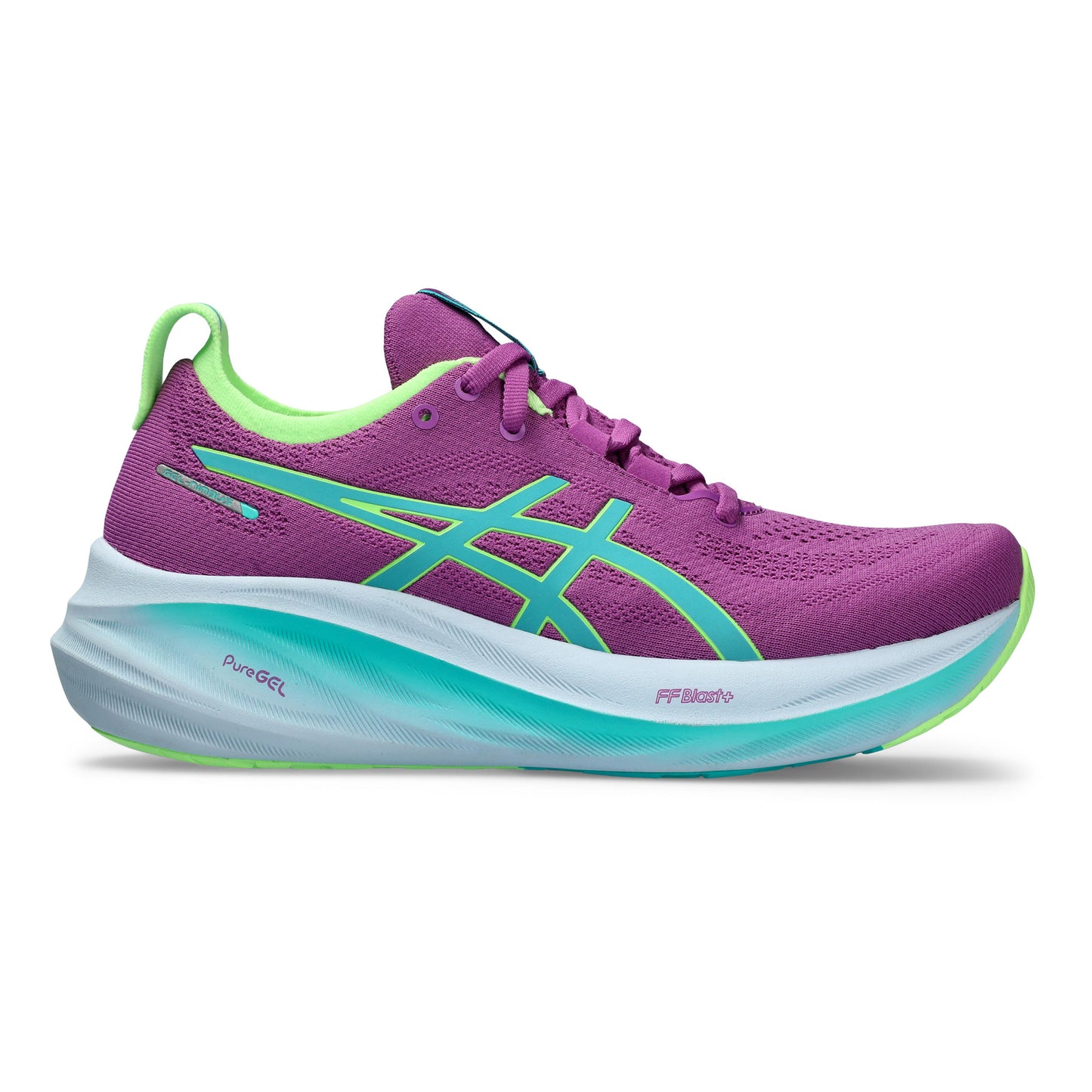 ASICS Gel-Nimbus 26 Lite-Show Neutral running shoe Women - neon green, multicoloured