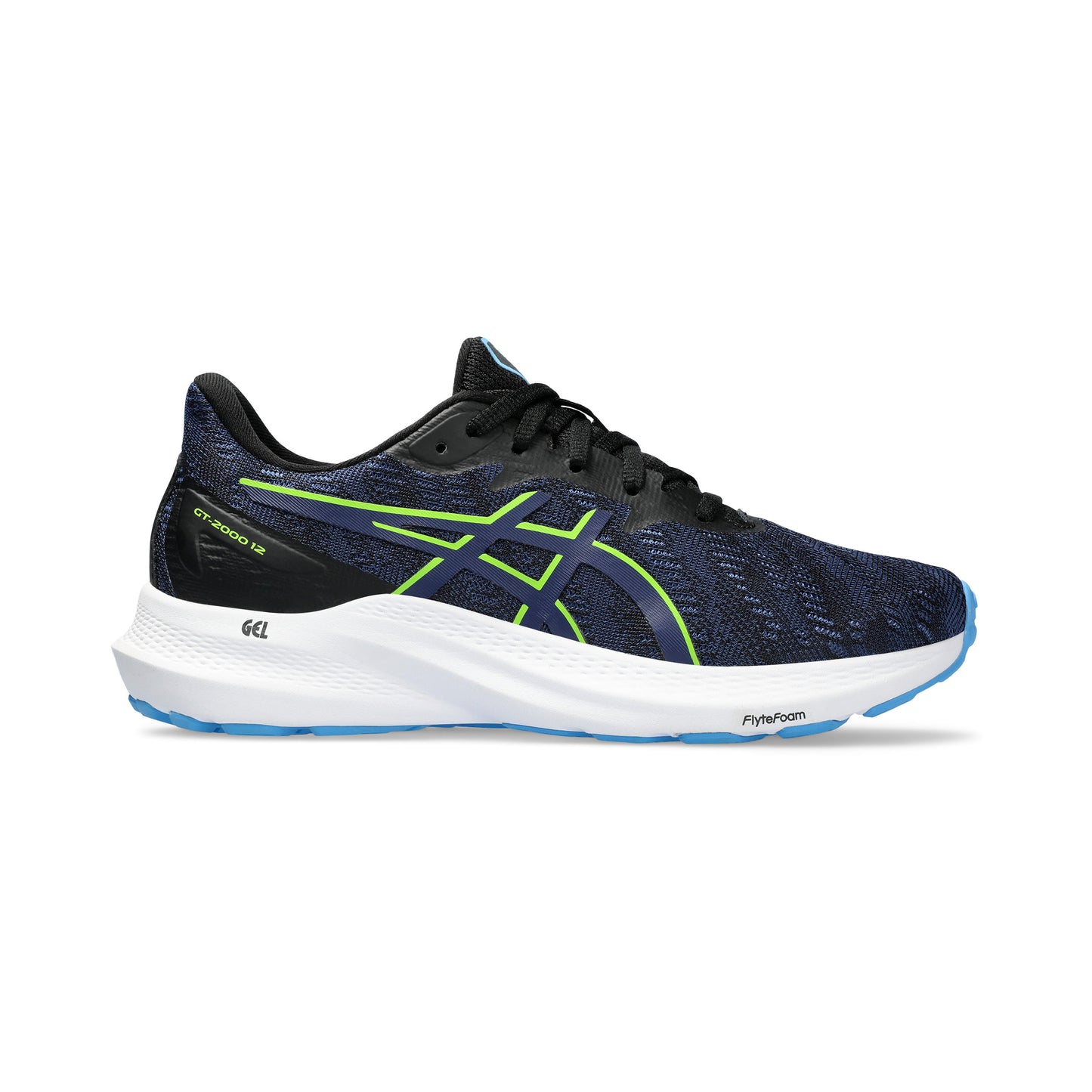 ASICS GT-2000 12 GS Stability running shoe Kids - black, blue