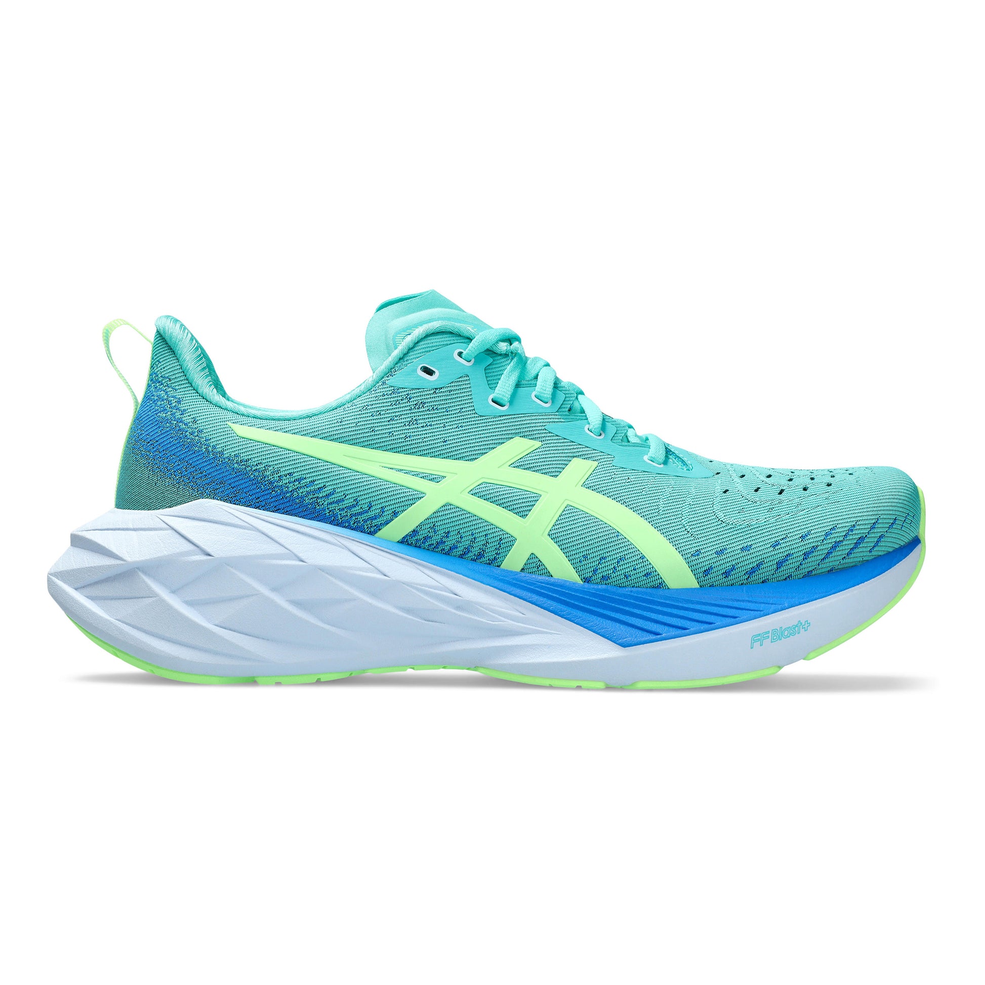 ASICS Novablast 4 Lite-Show Neutral running shoe Men - light blue, neon green