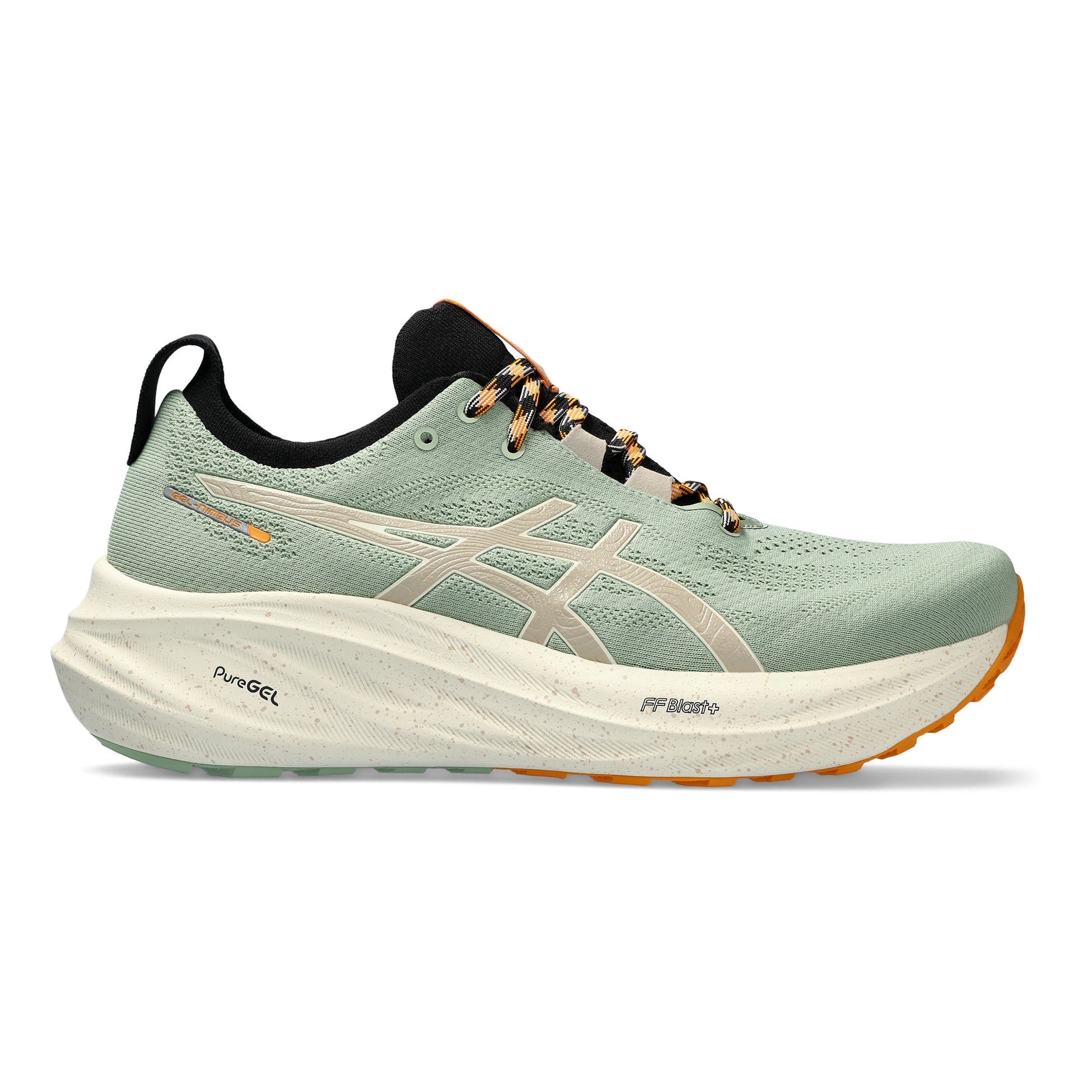 ASICS Gel-Nimbus 26 TR Neutral running shoe Men - olive, orange
