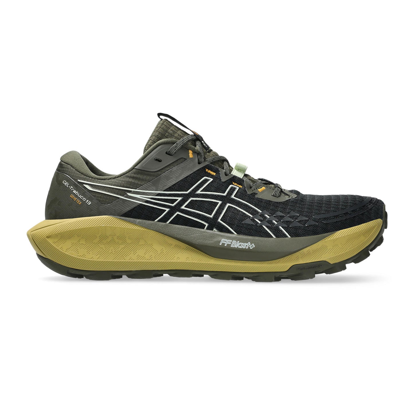ASICS Gel-Trabuco 13 GTX Trail Running Shoe Men-Black,Khaki