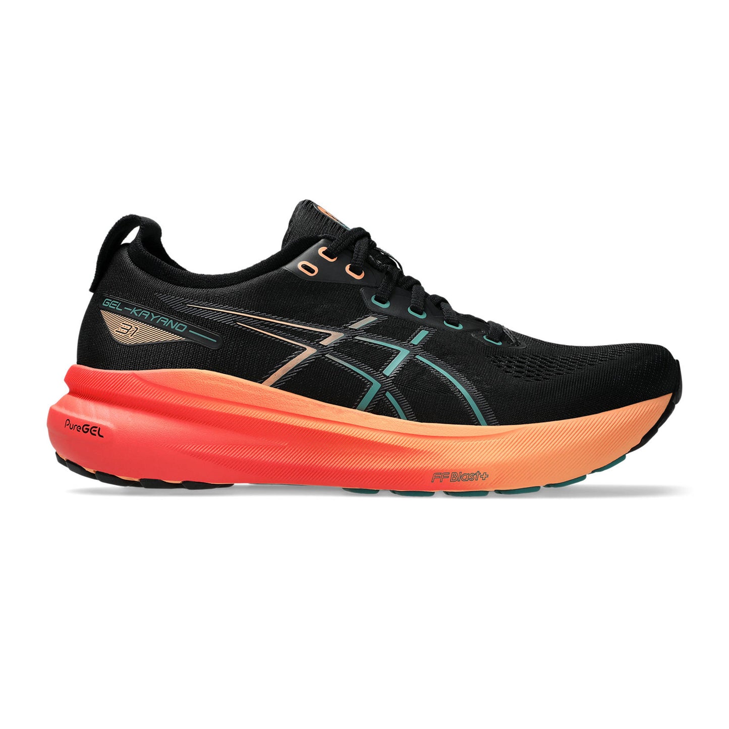 ASICS Gel-Kayano 31 Stability Running Shoe Men-Black,Blue-gray