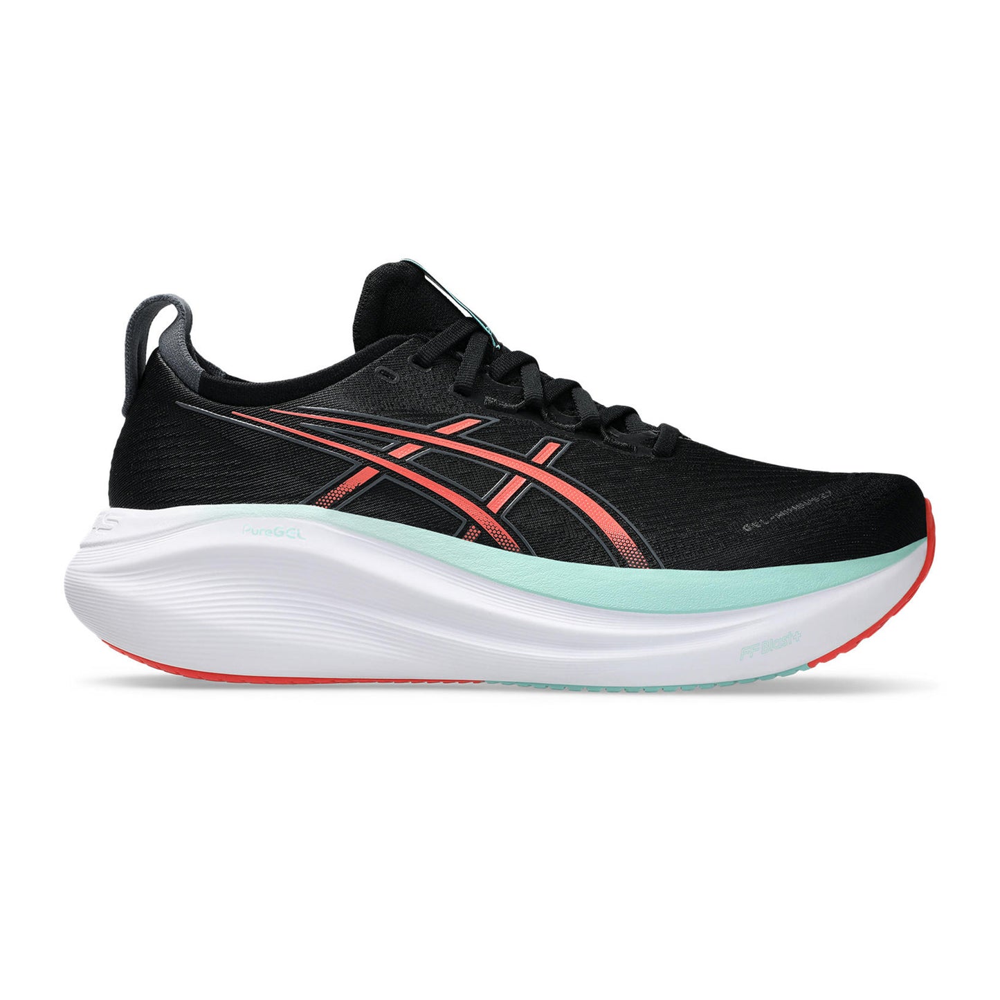 ASICS Gel-Nimbus 27 Neutral Running Shoe Men-Black,Coral