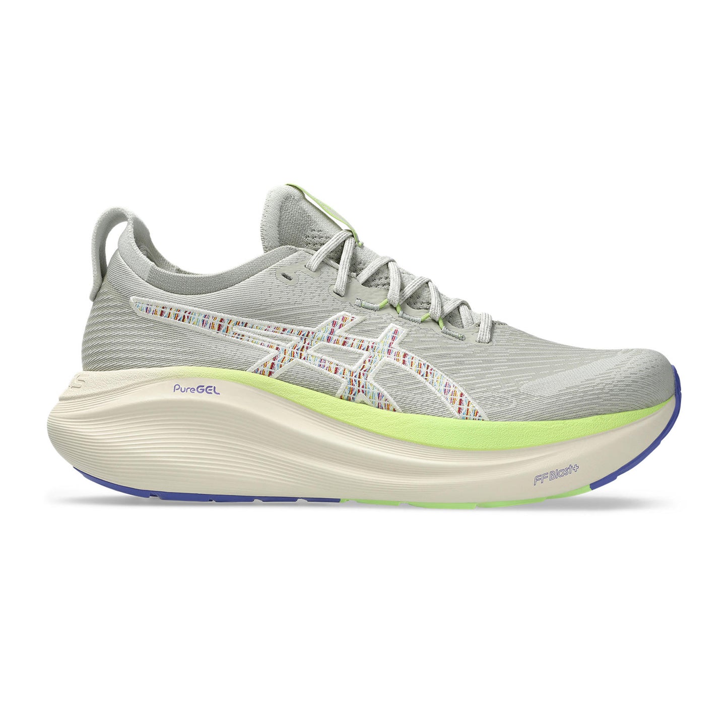 ASICS Gel-Nimbus 27 TR Neutral running shoe Men - beige, lime
